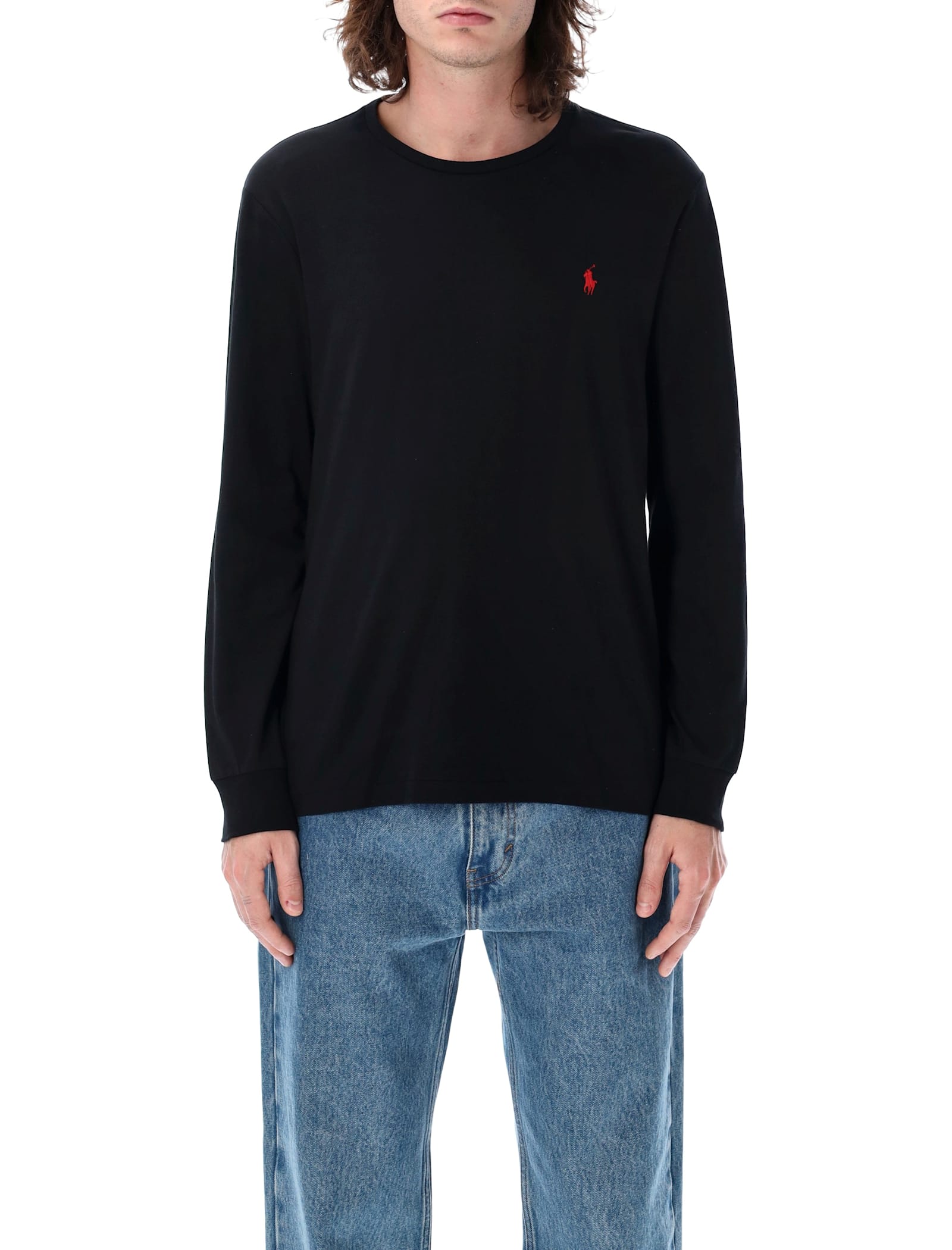 Polo Ralph Lauren Classic Long-sleeve T-shirt In Black