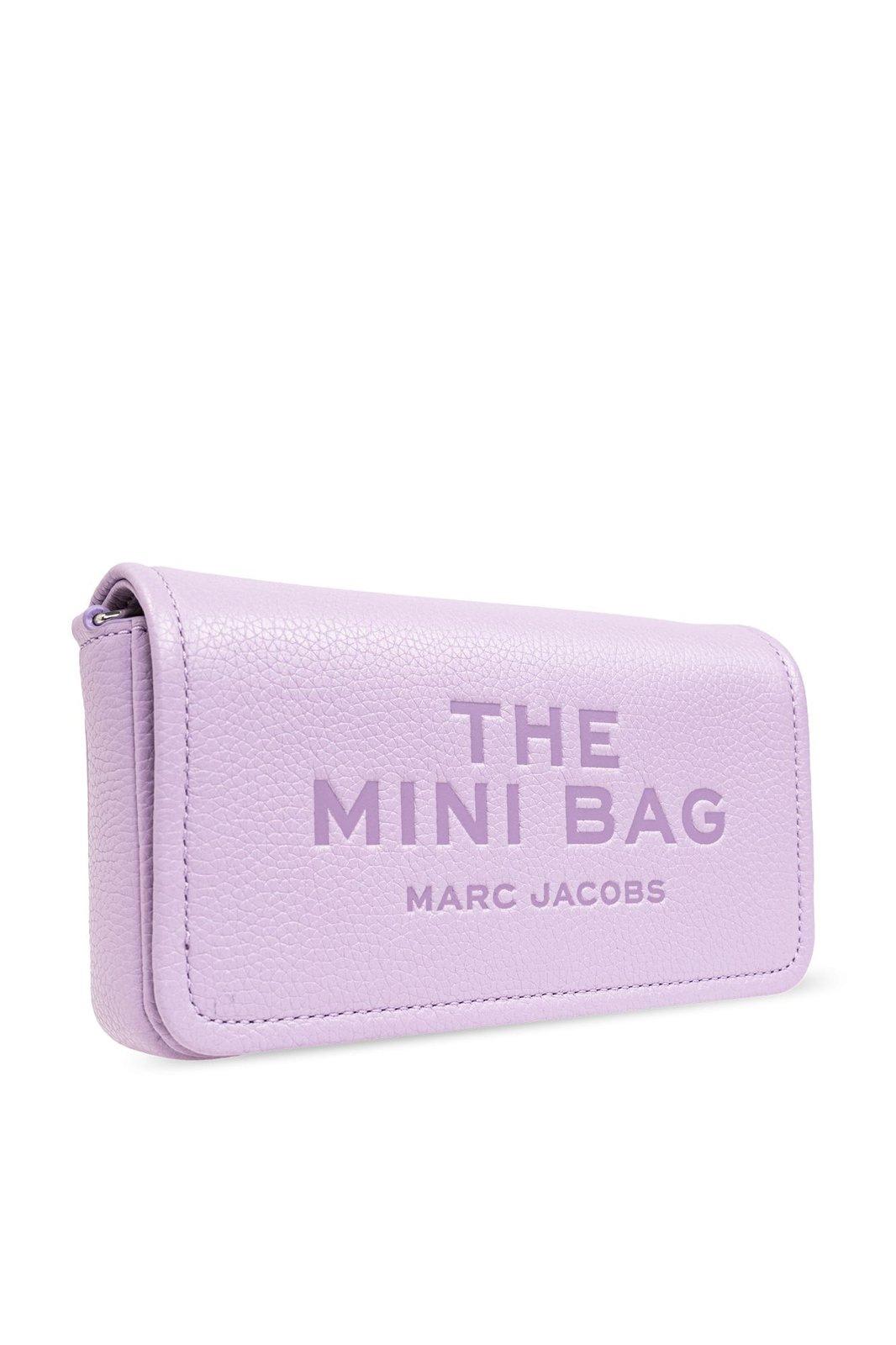 Shop Marc Jacobs The Leather Mini Crossbody Bag In Wisteria