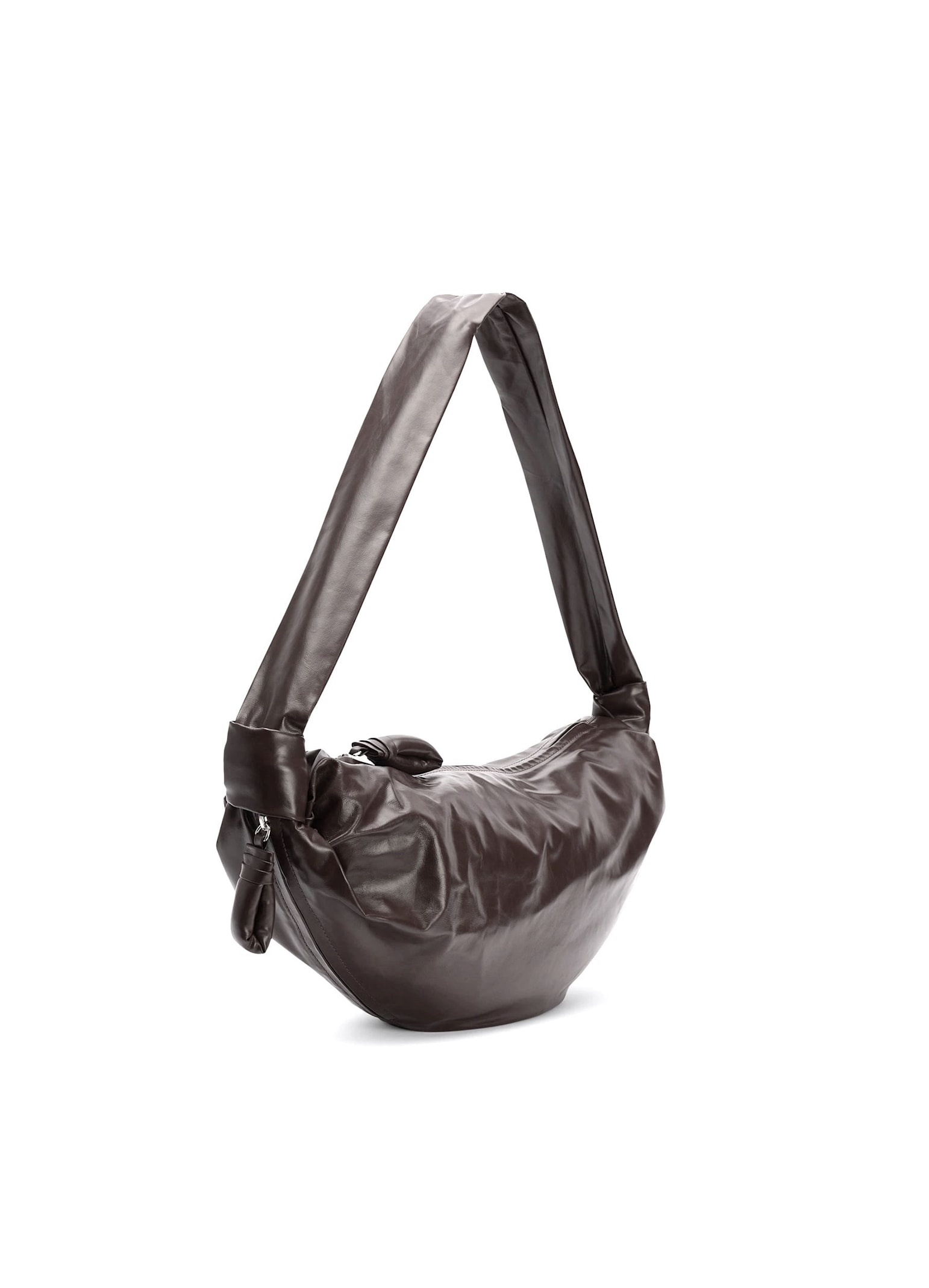 Lemaire Medium Soft Croissant Bag In Brown