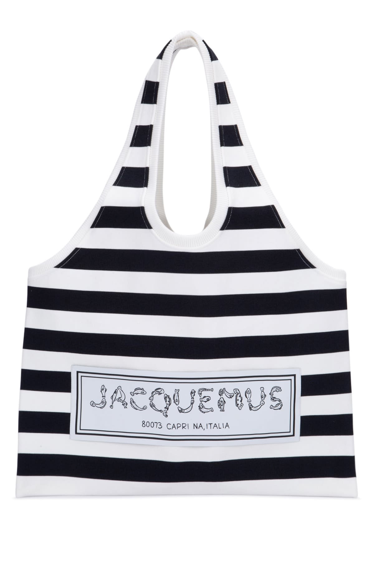 Shop Jacquemus Le Tote Marcel In Multinavy