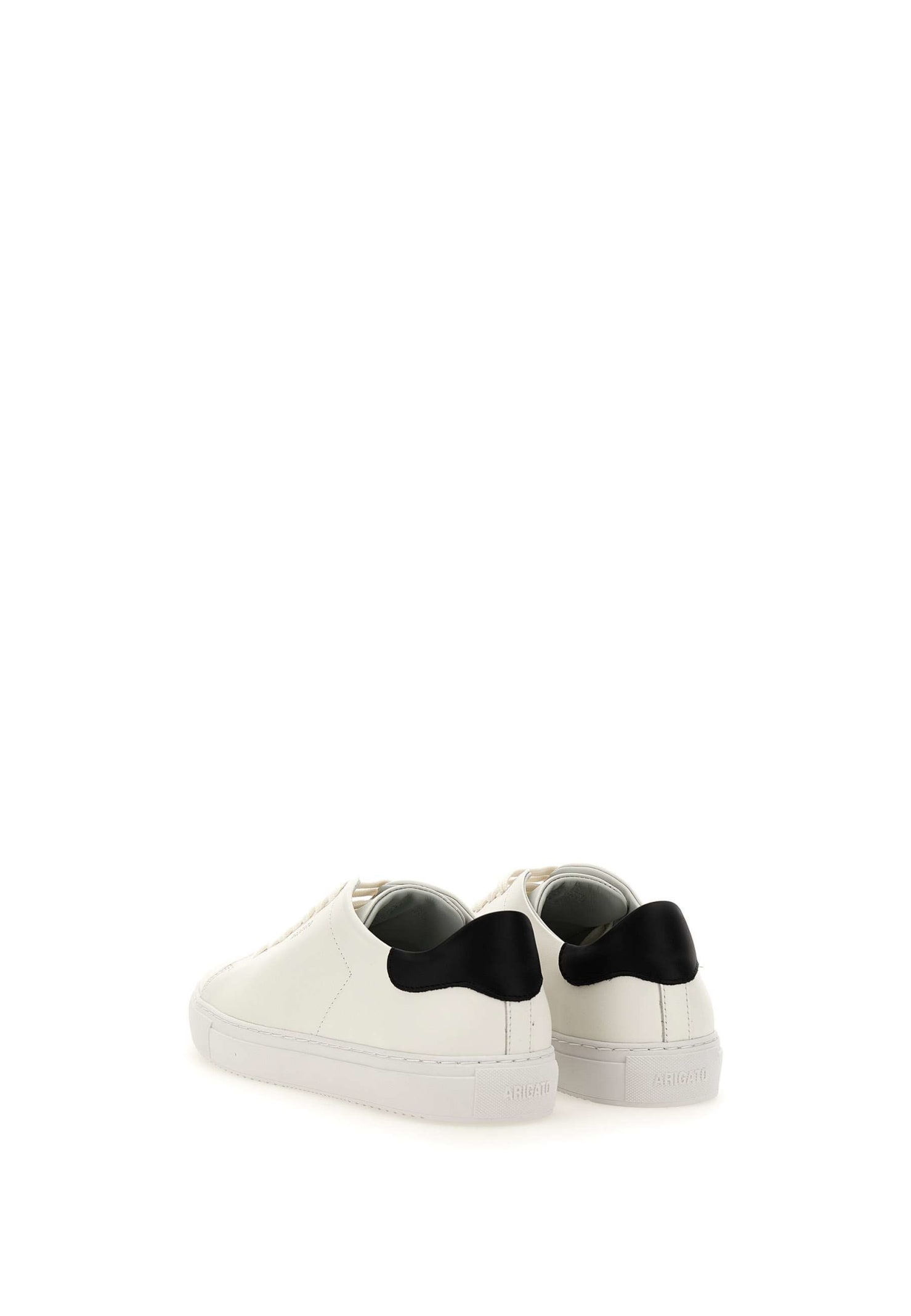 Shop Axel Arigato Clean 90 Contrast Leather Sneakers In White Black