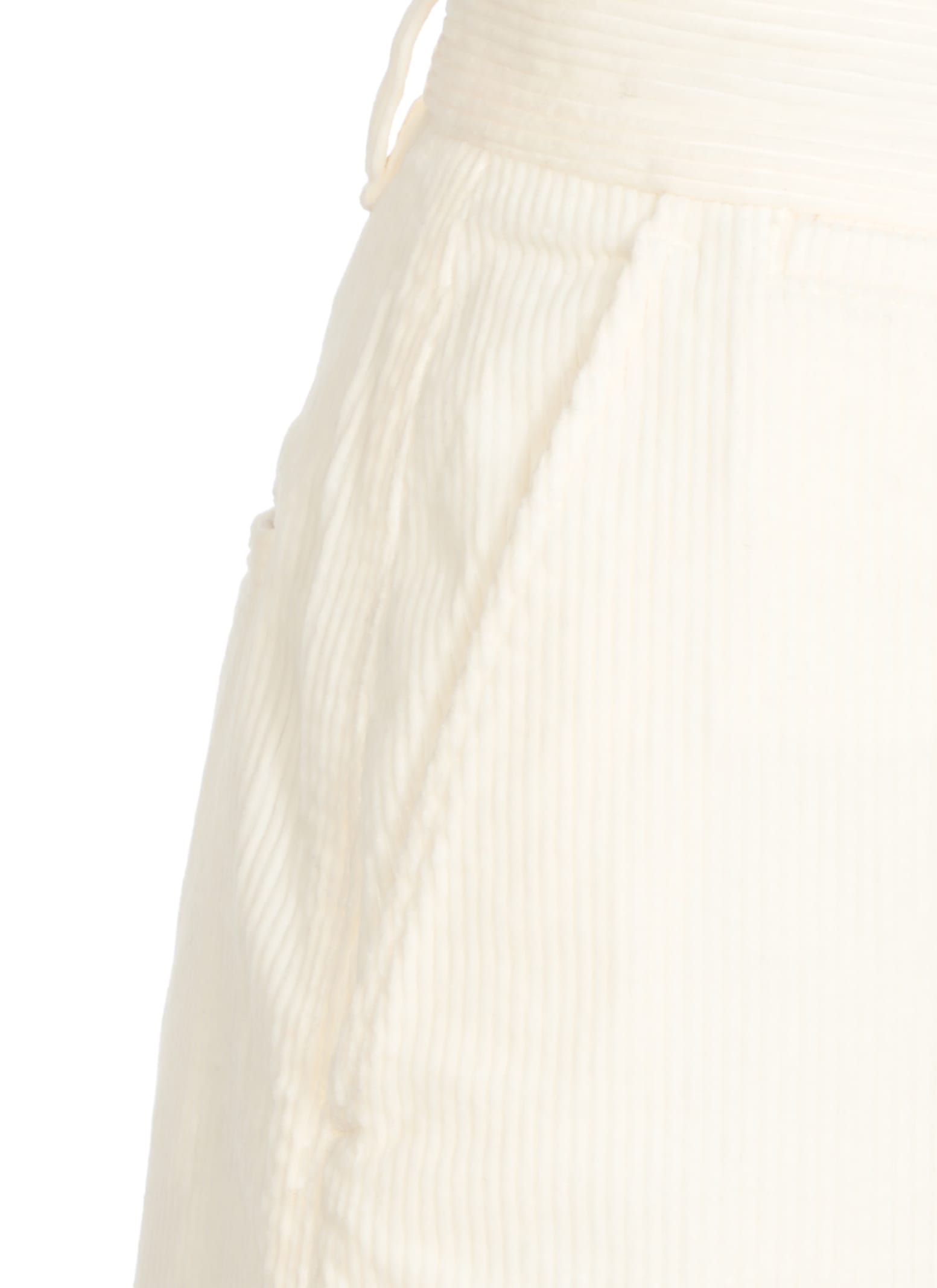 Shop Ralph Lauren Corduroy Pants In Ivory