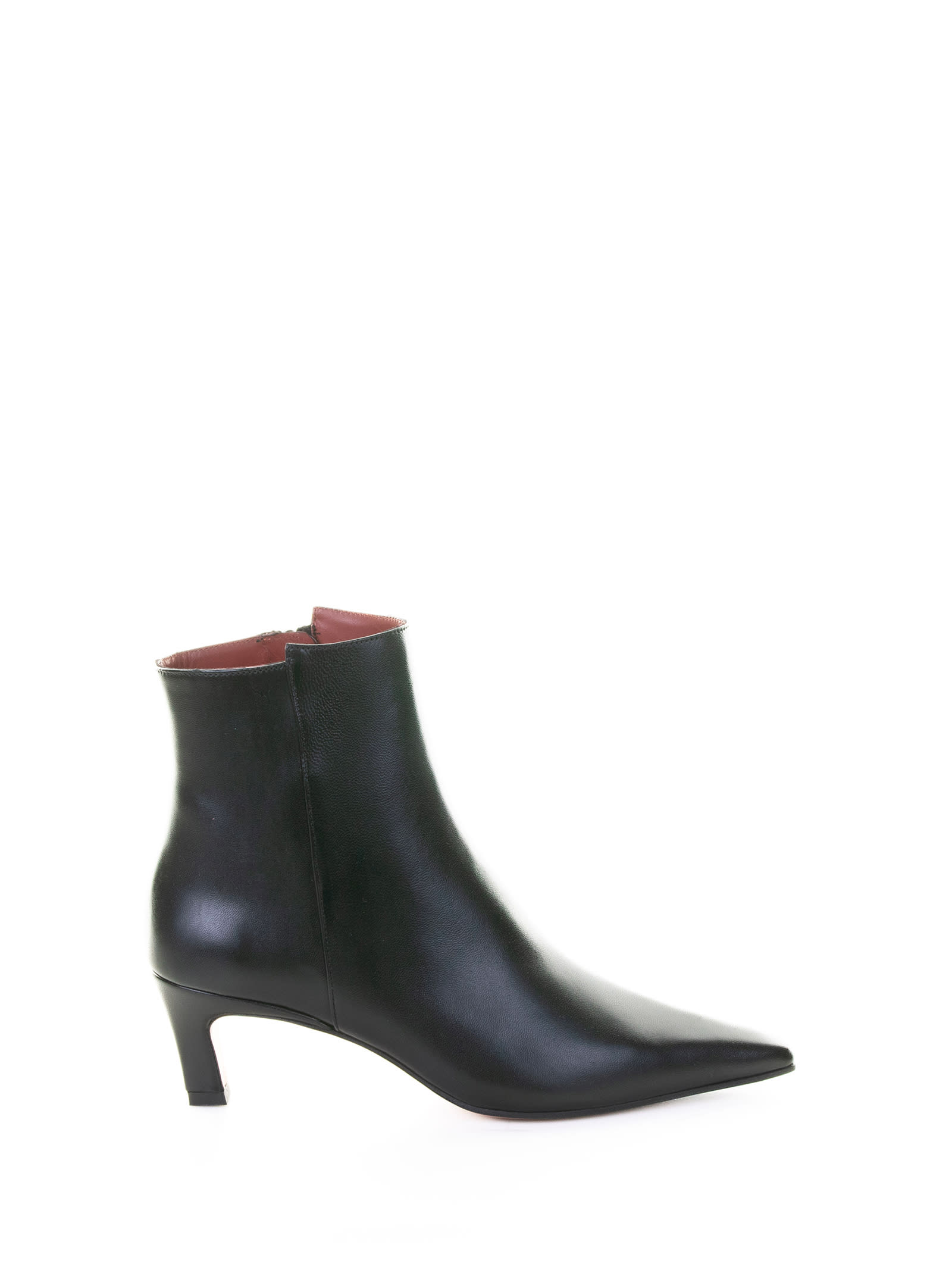 Roberto Festa Nappa Leather Pointed-toe Boots In Black