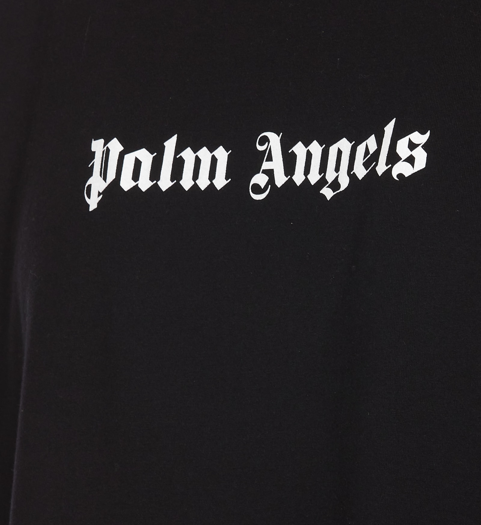 Shop Palm Angels Logo Slim T-shirt In Black
