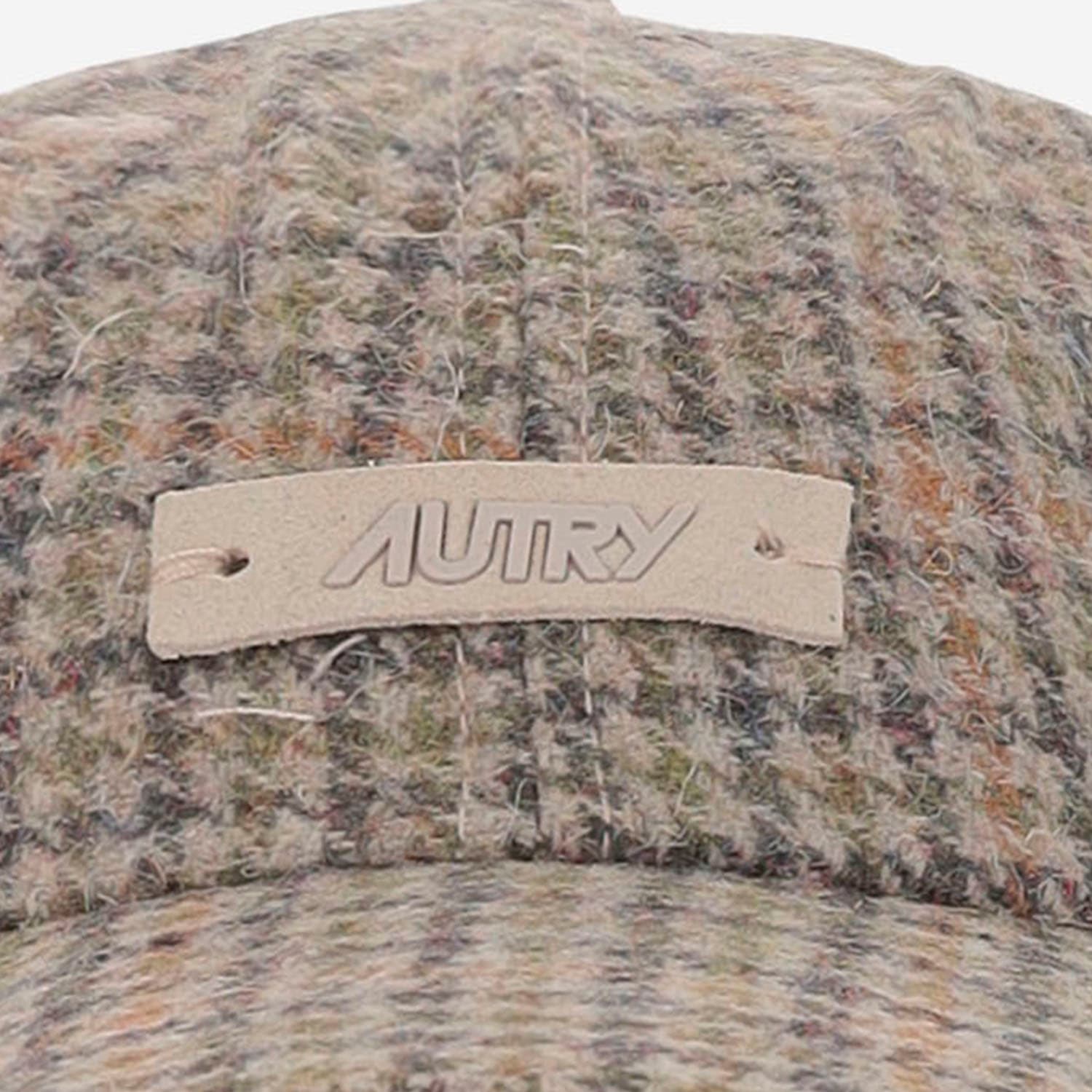 Autry Houndstooth-pattern Baseball Cap In Brown