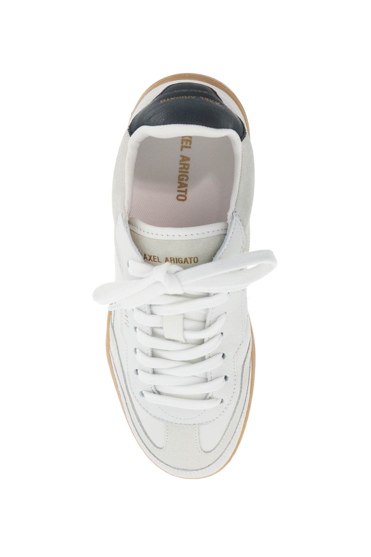 Axel Arigato 'dice T-toe' White Low Top Sneakers With Logo Patch On The Tongue And Logo Lettering On The Rear In In White Gum (white)