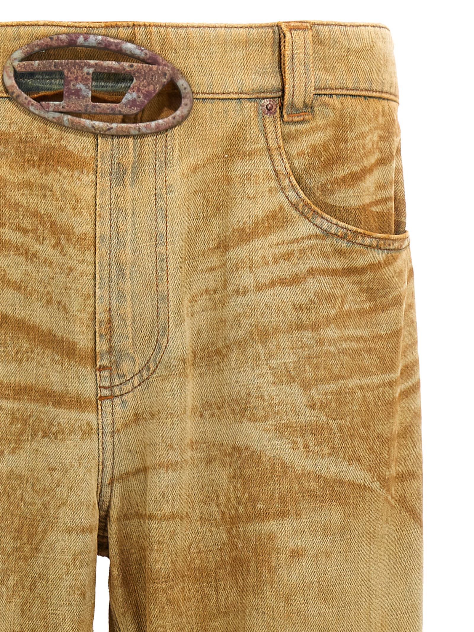 Shop Diesel 2010 D-macs-fsf Jeans In Brown