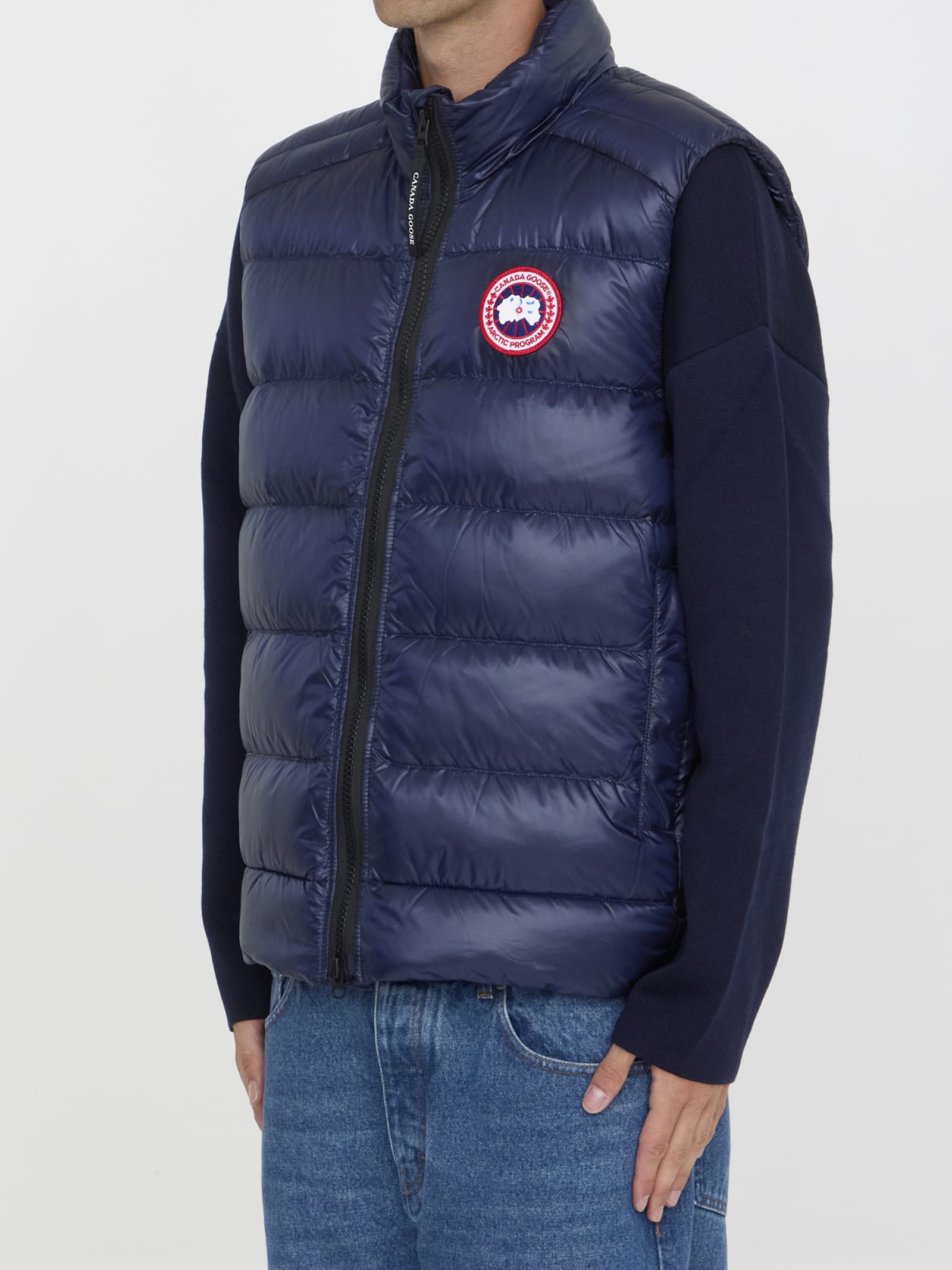 Shop Canada Goose Crofton Vest In Blue