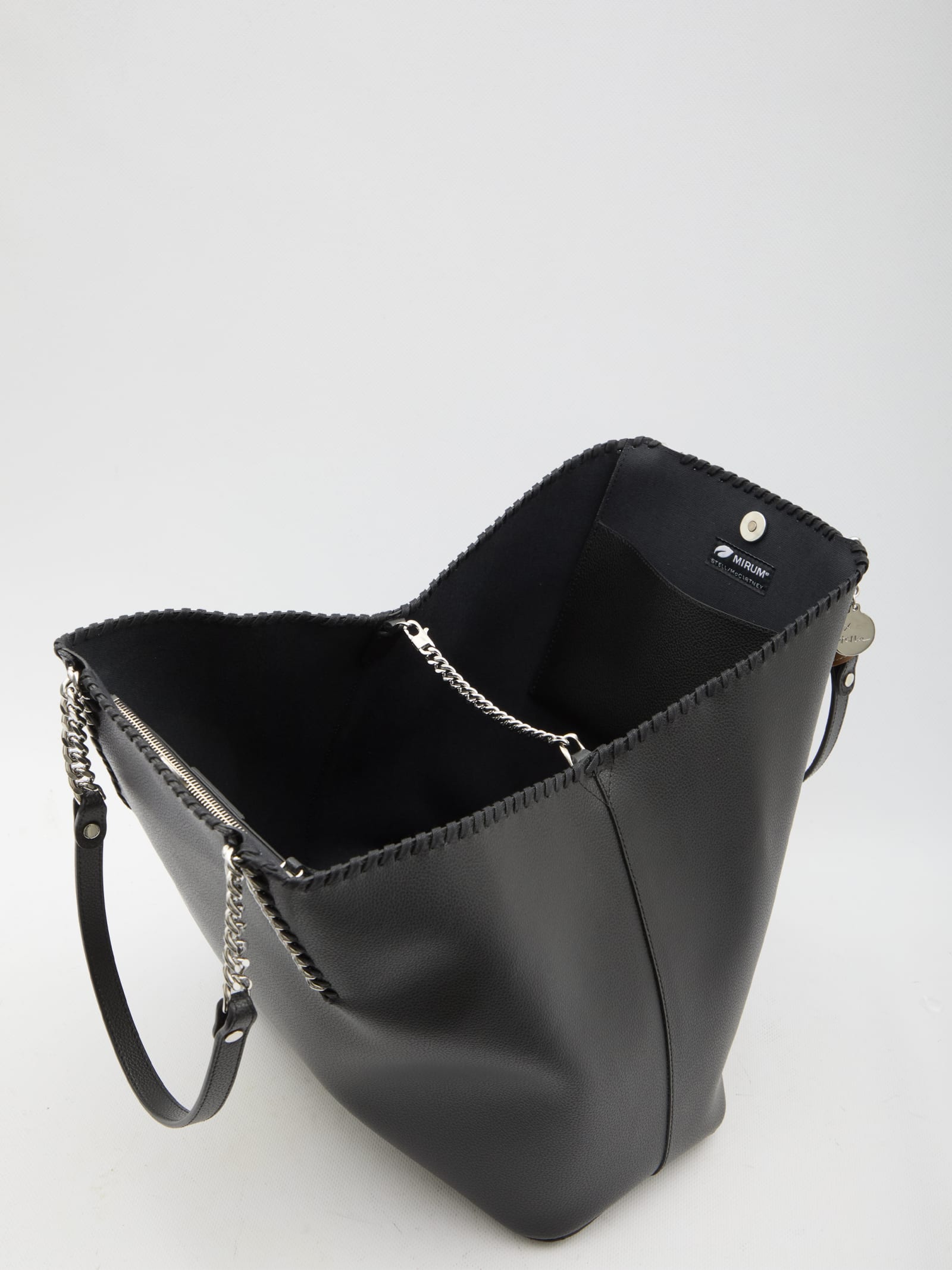 Shop Stella Mccartney Falabella Re-edition Tote Bag In Black