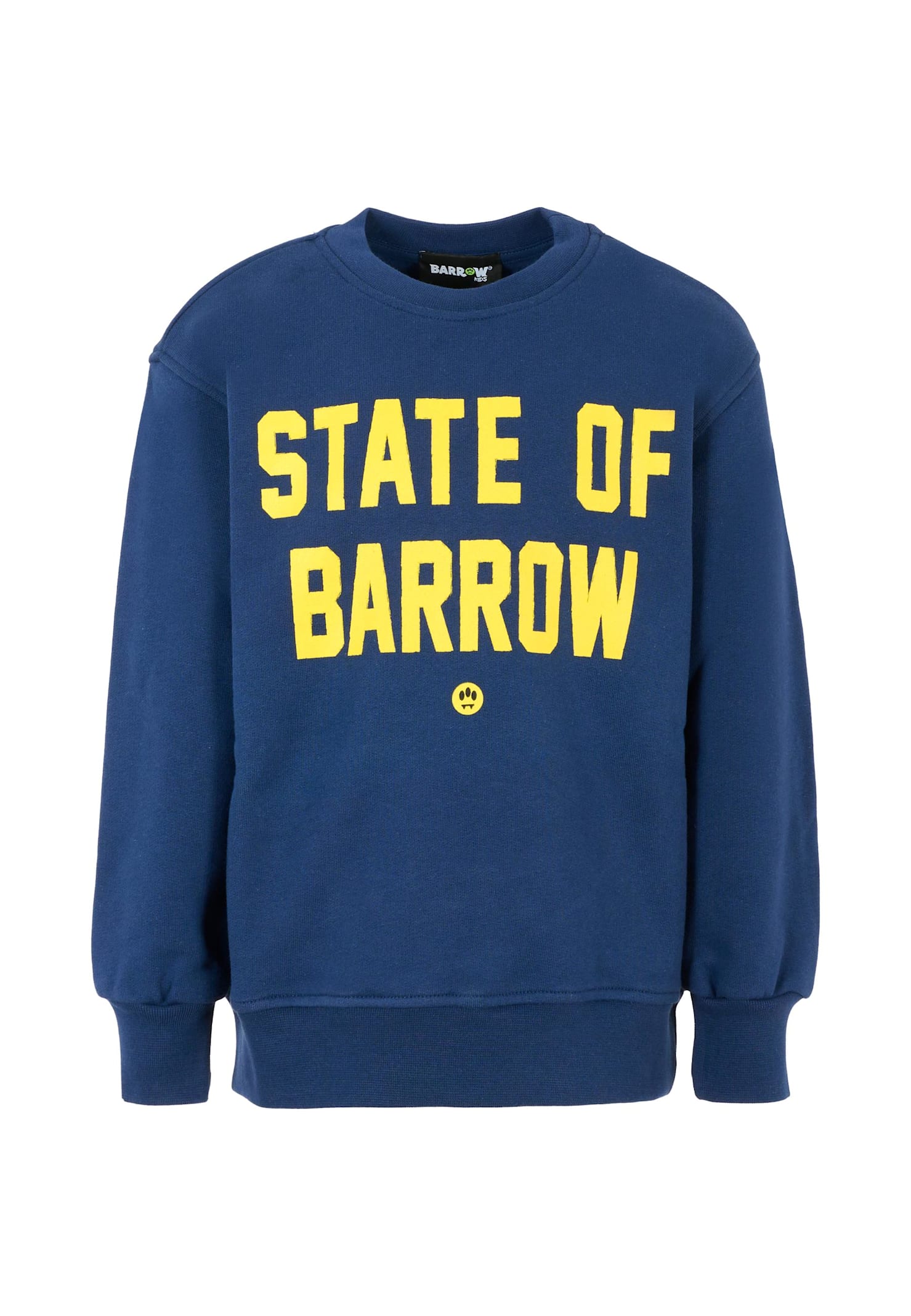 Barrow Blue Sweatshirt For Kids With Bear Print In Blue