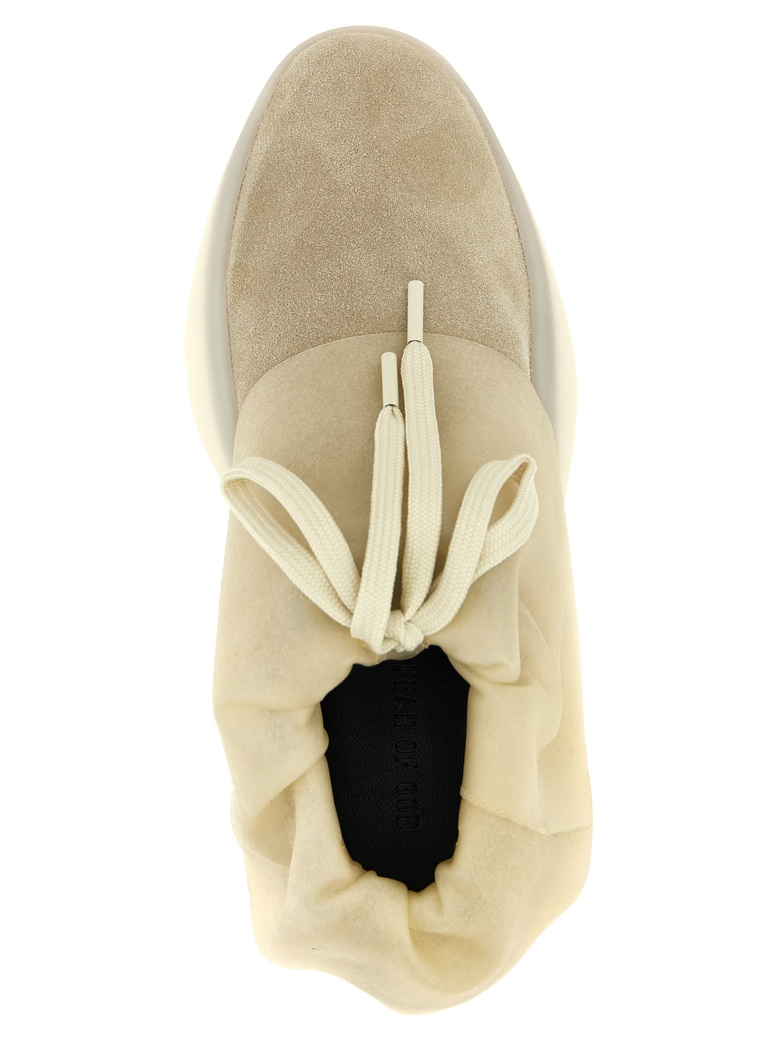 Fear Of God Mid-top Suede And Bead Sneakers. In Beige