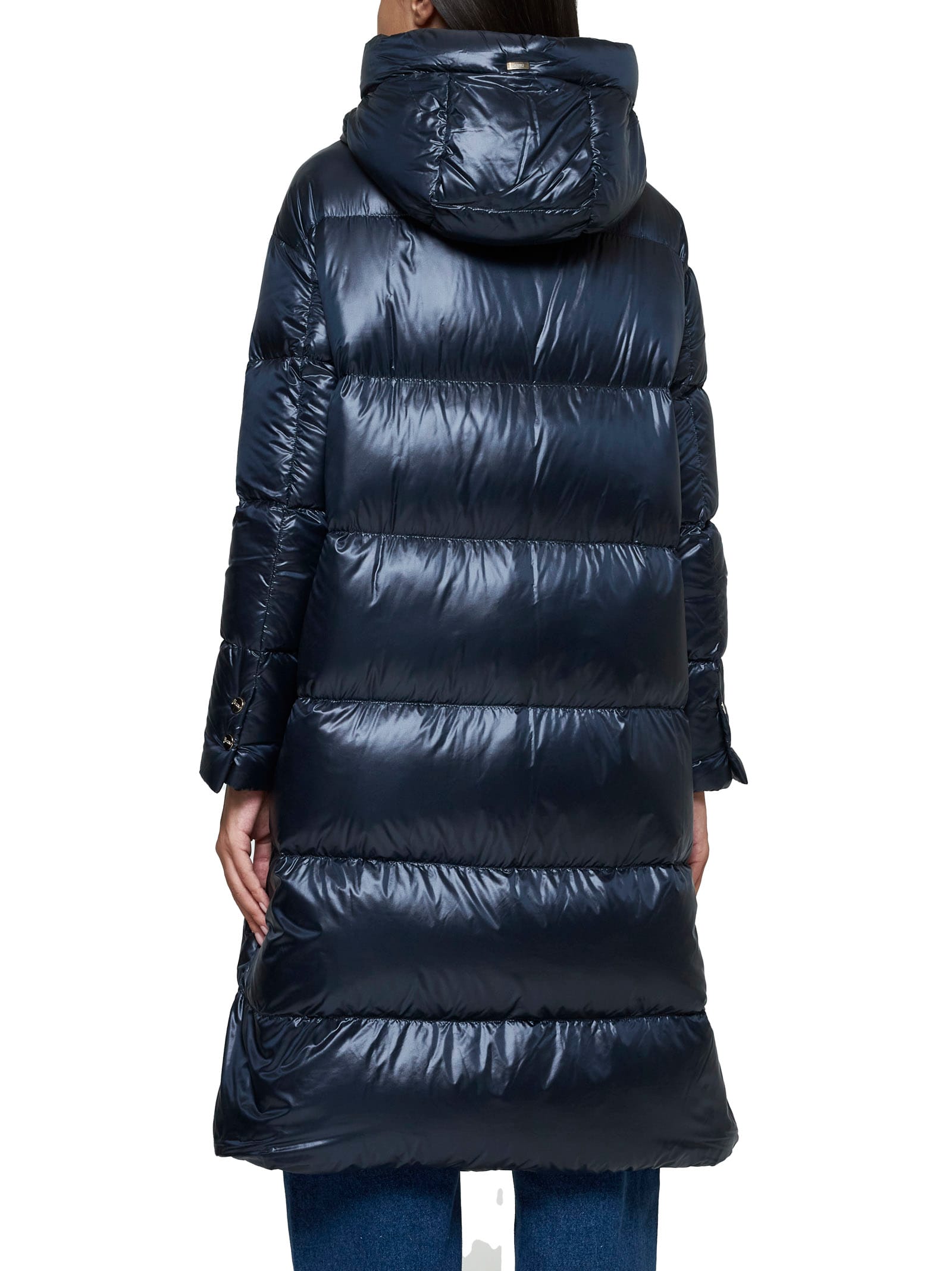 Shop Herno Down Jacket In Blue