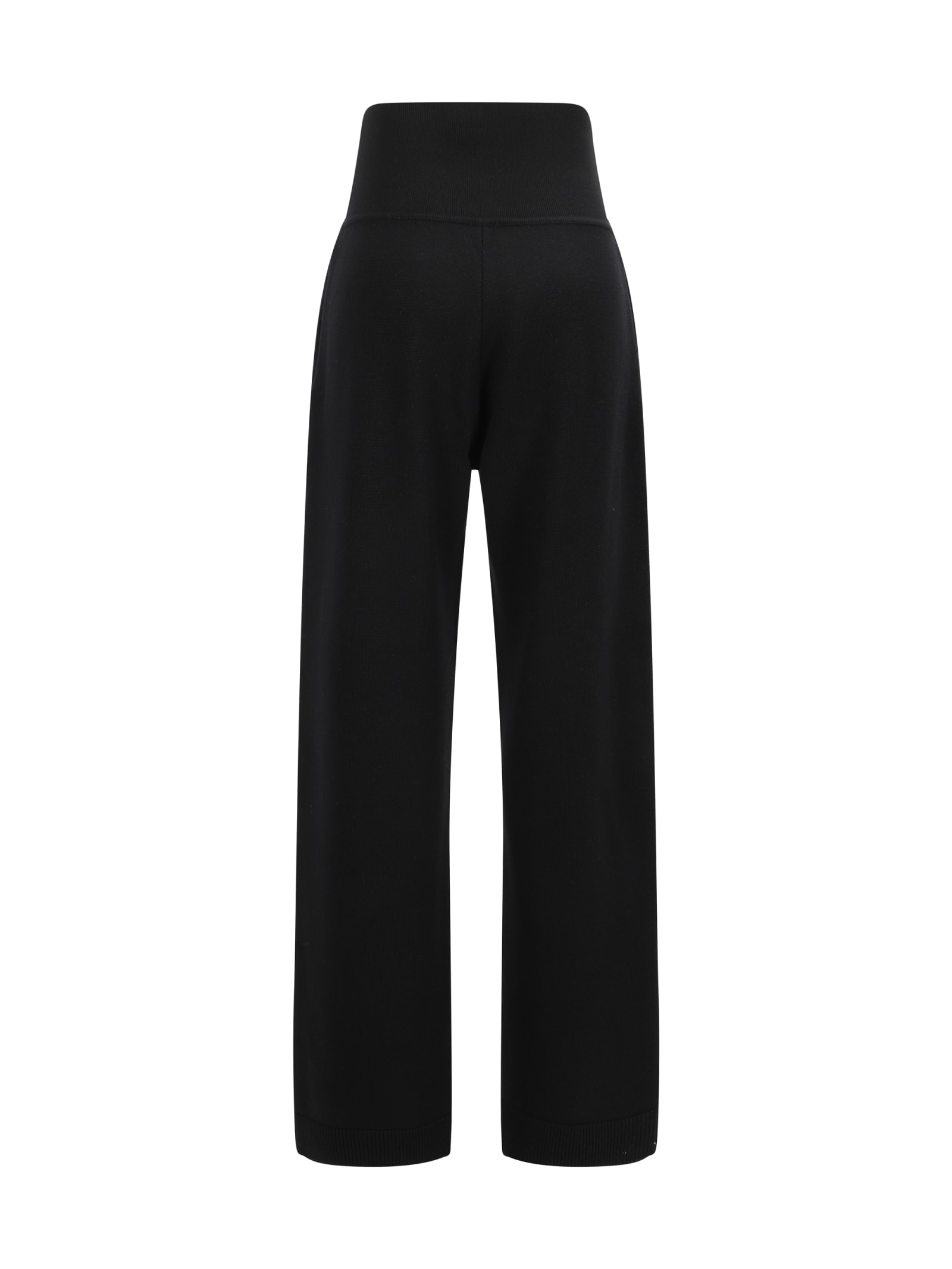 Shop Alaïa Pants In Noir Alaia