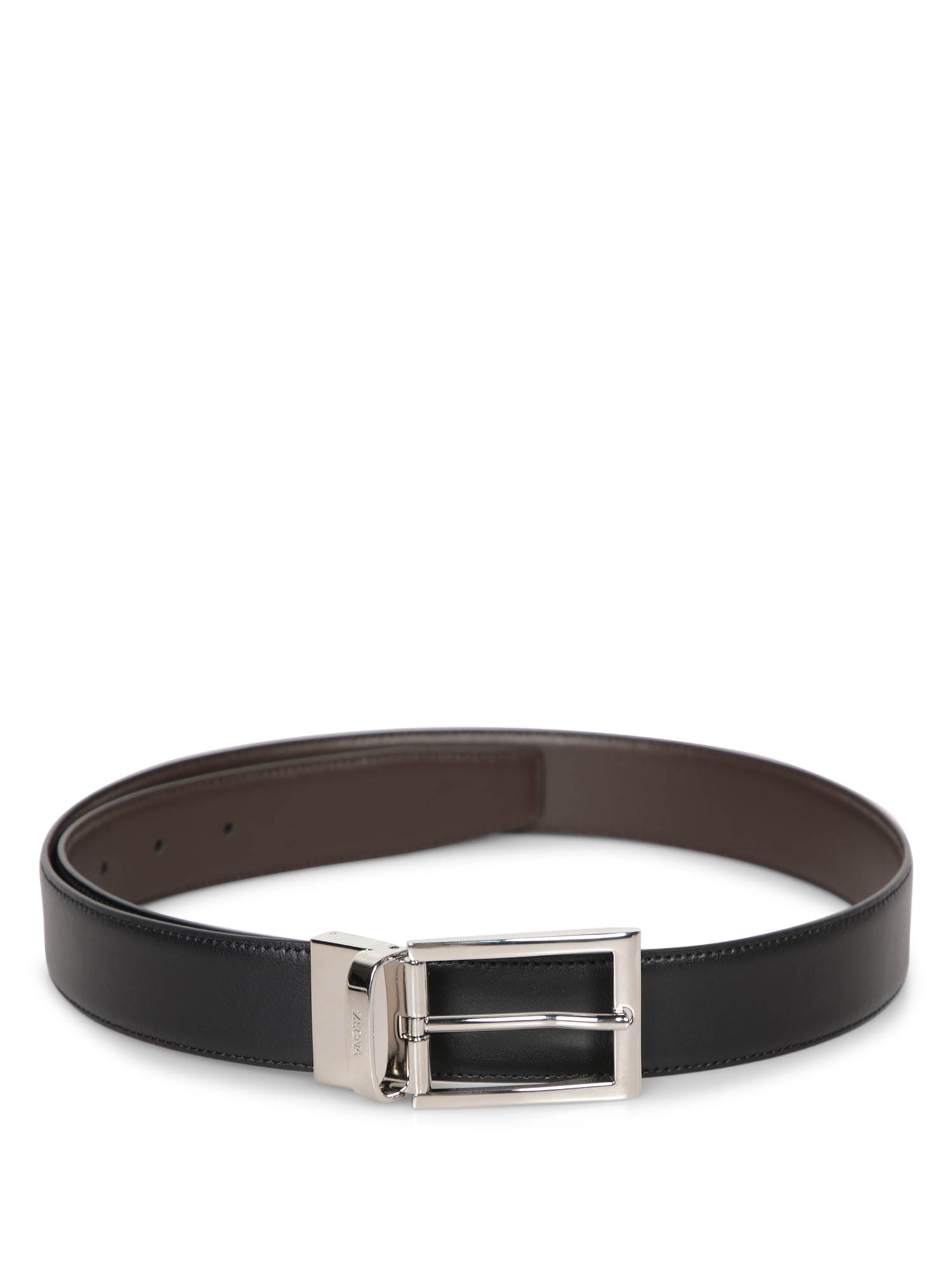 Shop Zegna Double Black/brown Belt