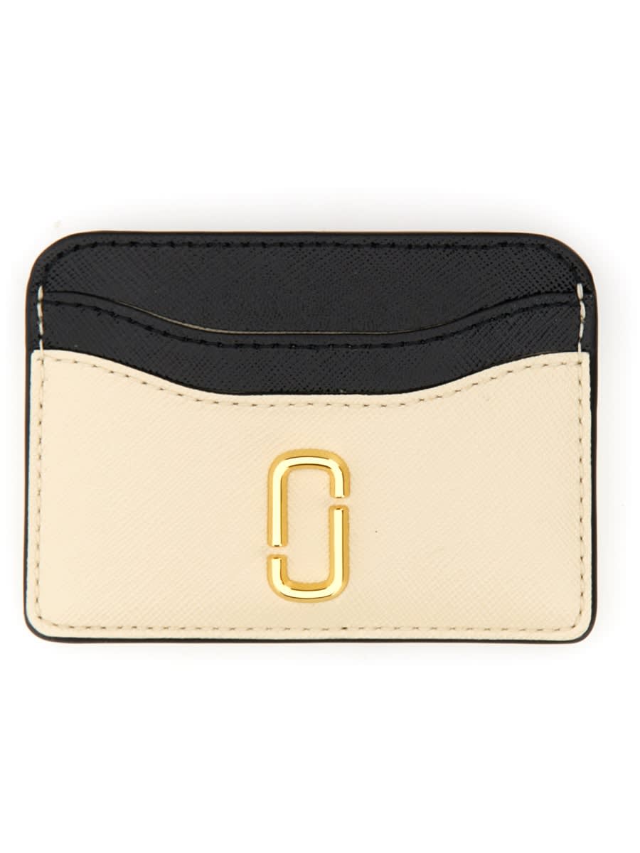 Marc Jacobs Card Holder With Logo In White