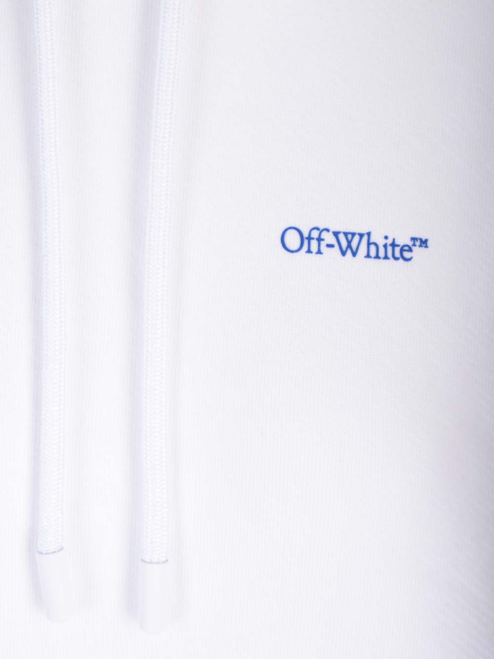 Shop Off-white White Diag Hoodie In White Blue
