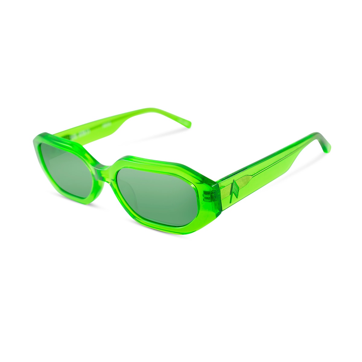 Shop Attico The  Irene Sunglasses In Verde