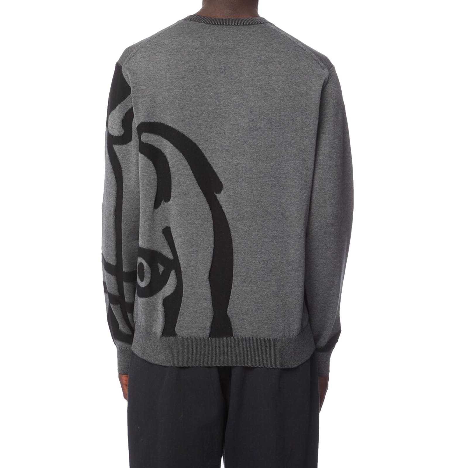 Shop Kenzo Abstract Tiger-print Sweatshirt In Gray