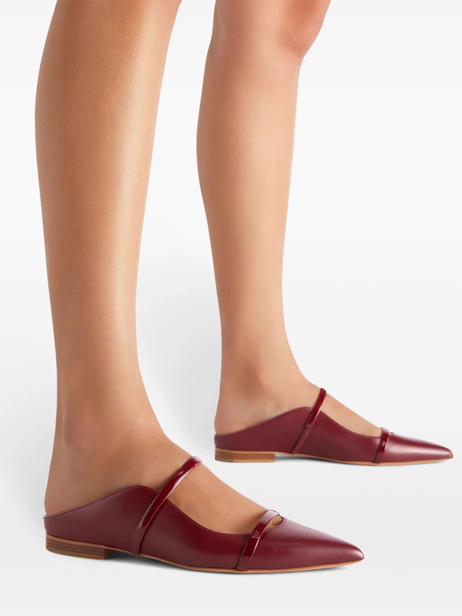 Shop Malone Souliers Maureen Bassa Nappa In Rosewood