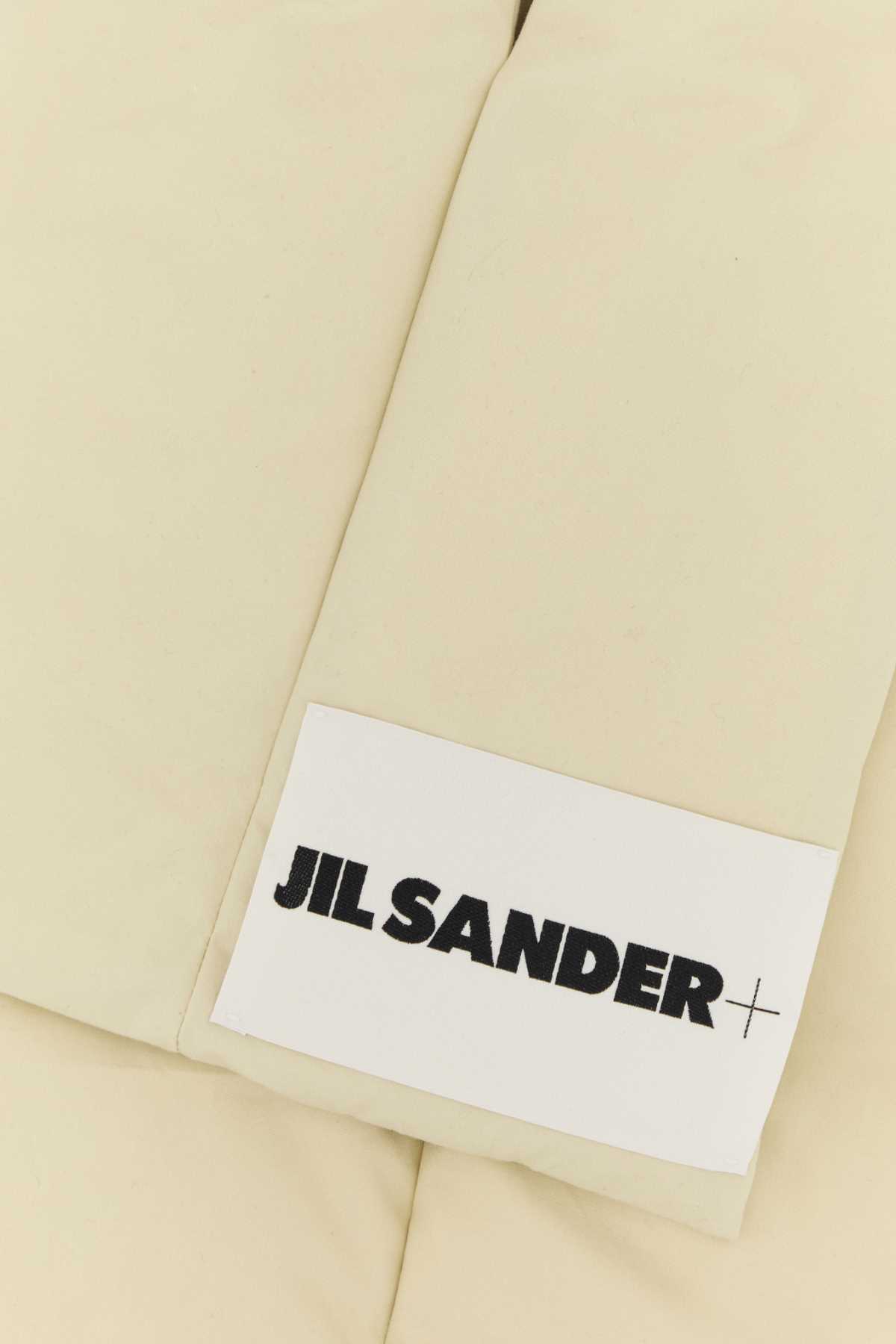 Jil Sander Quilted Down Scarf With Plush Goose Down Filling In Neutral
