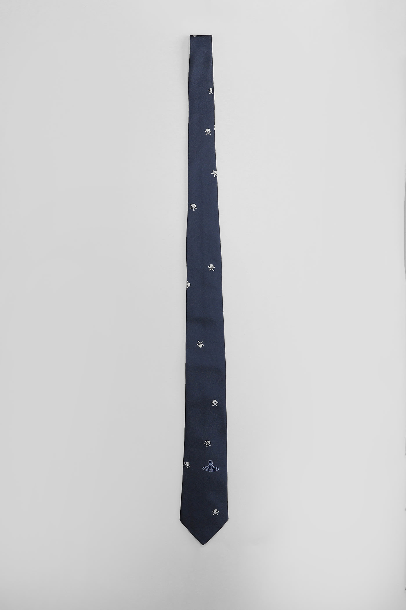 Tie Cm 7 Tie In Blue Silk