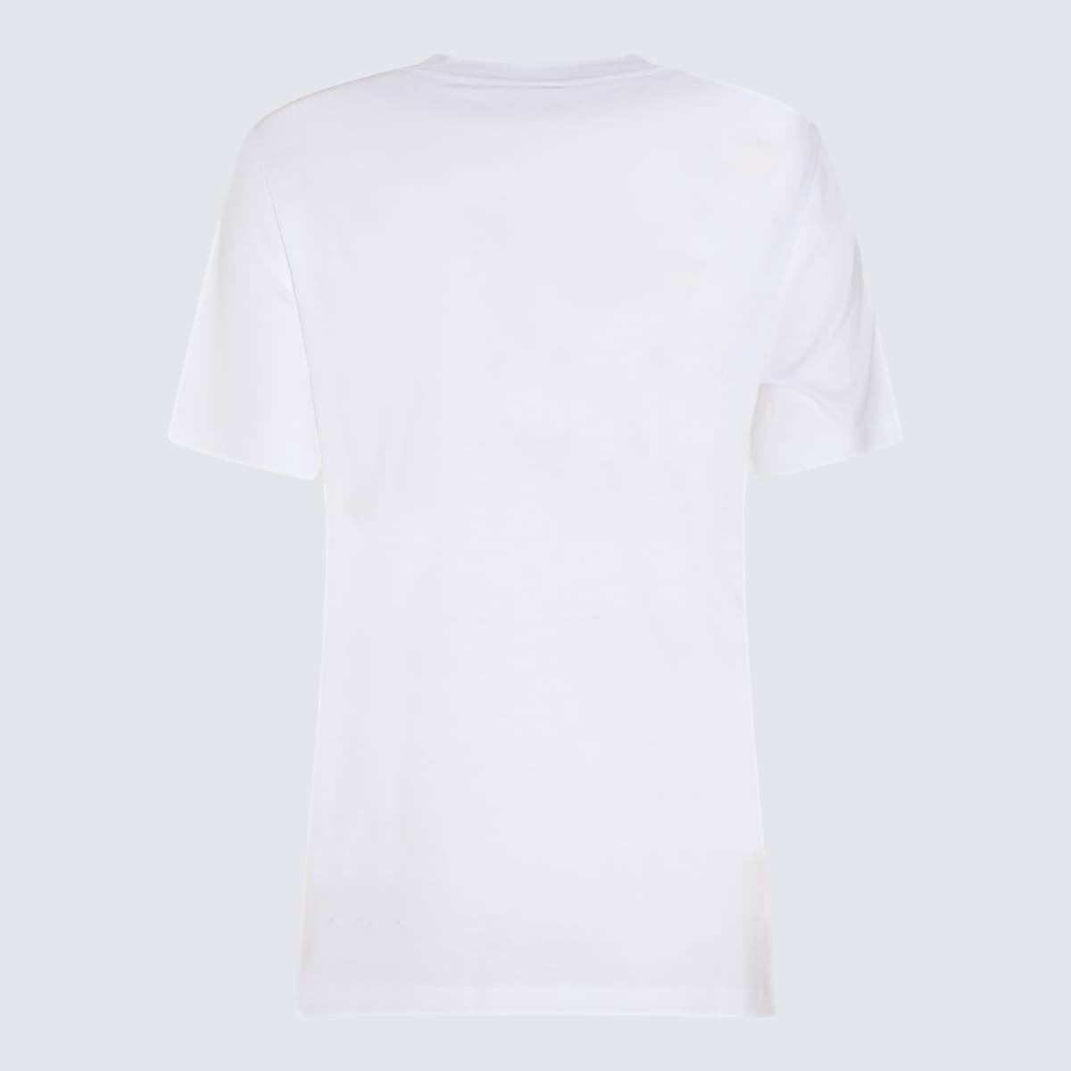 Shop Versace White And Gold-tone Cotton T-shirt In White+gold