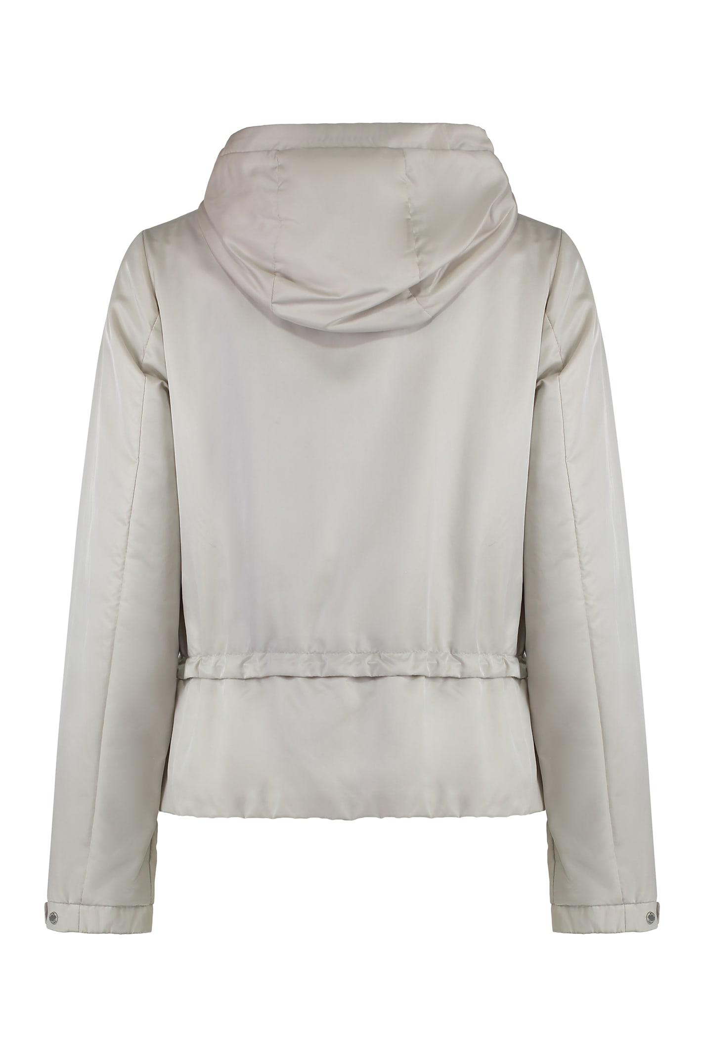 Moorer Burano Hooded Drawstring-waist Jacket In Gray