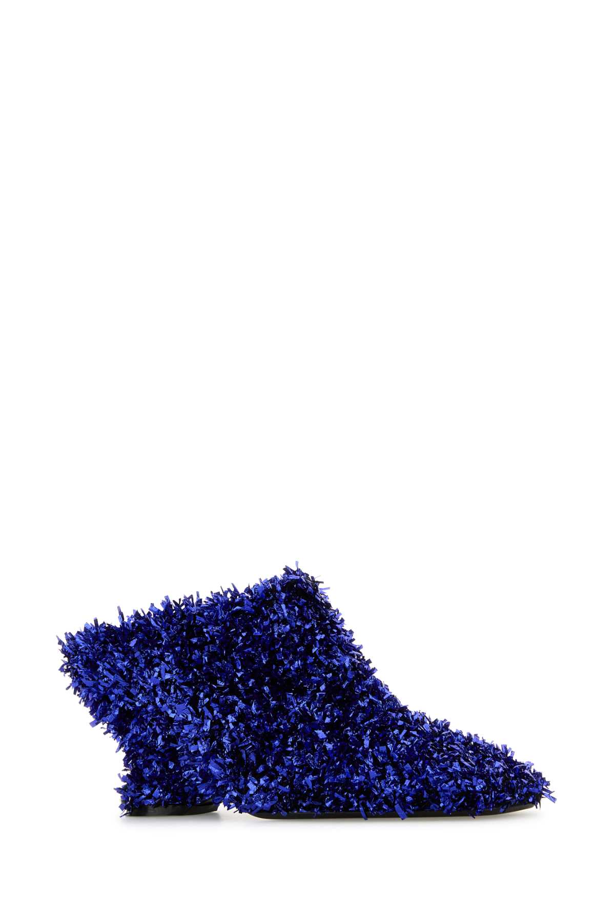 Shop Dries Van Noten Embellished Fabric Mules In Blue