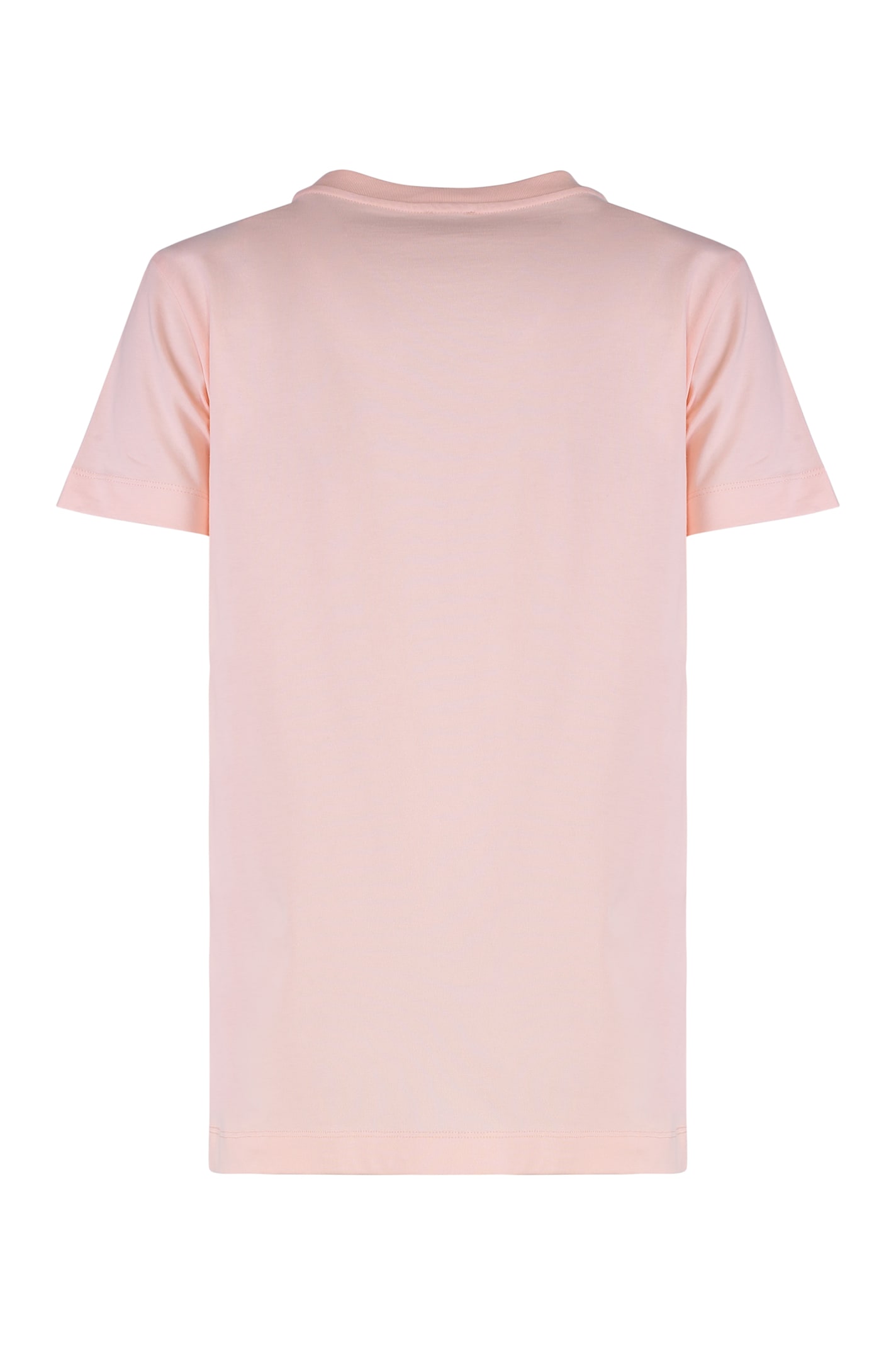 Pinko Start Cotton Crew-neck T-shirt In Pink