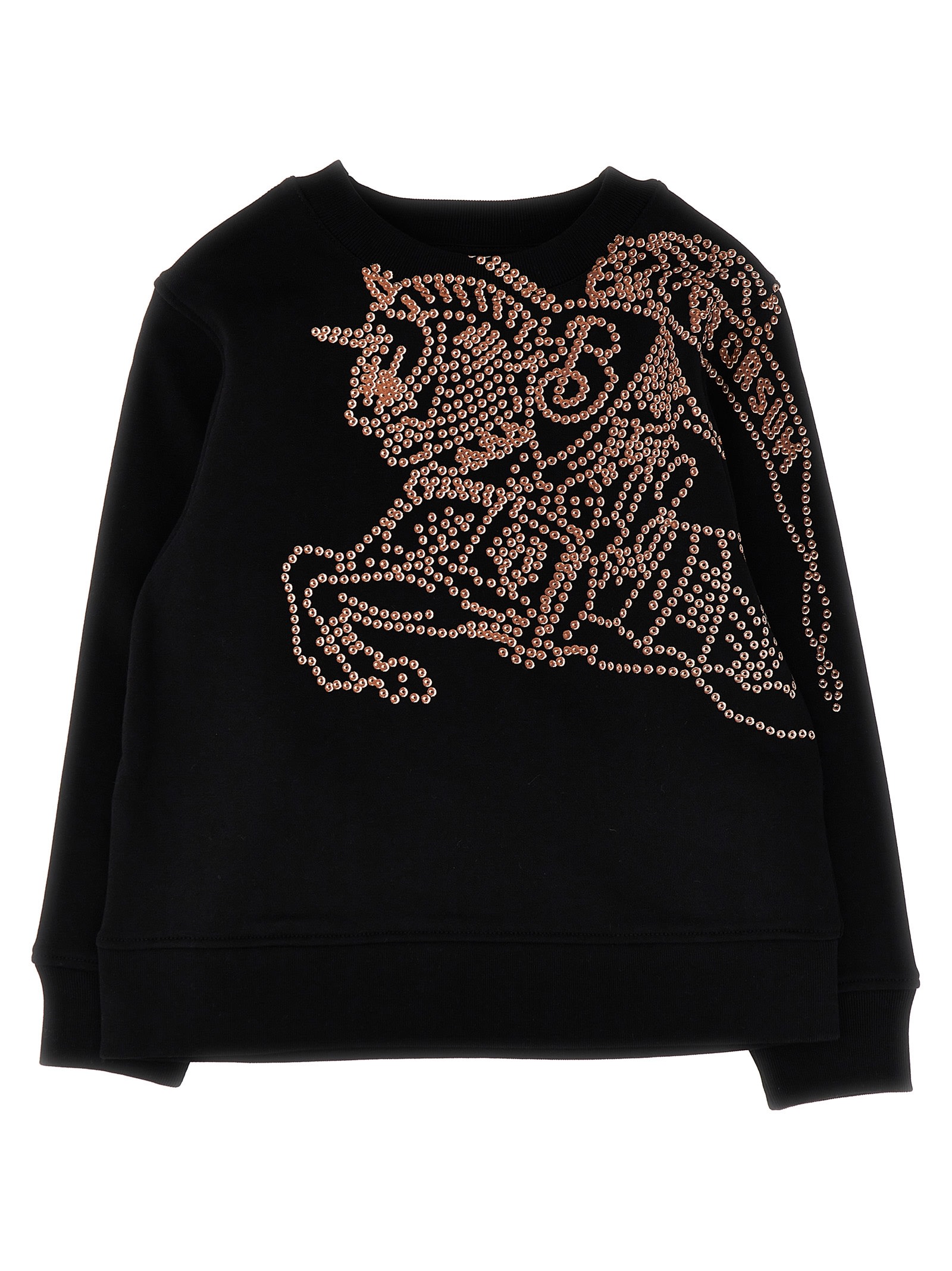 Burberry Ekd Cotton Jersey Sweatshirt In Black