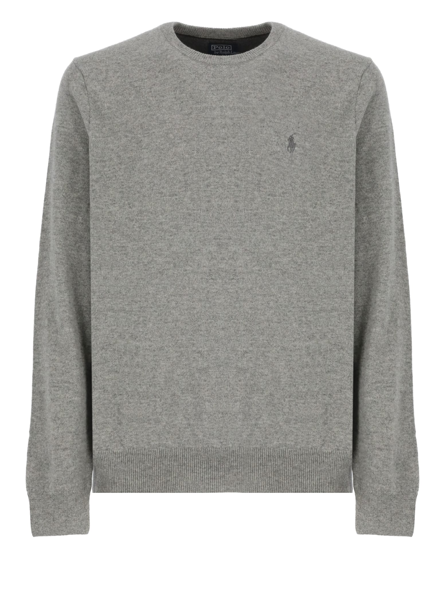 Shop Ralph Lauren Pony Sweater In Grey