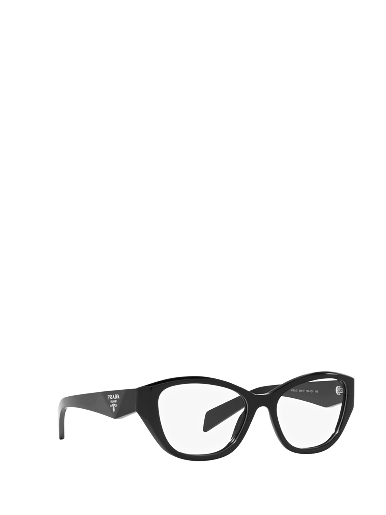 Shop Prada Pr 21zv Black Glasses