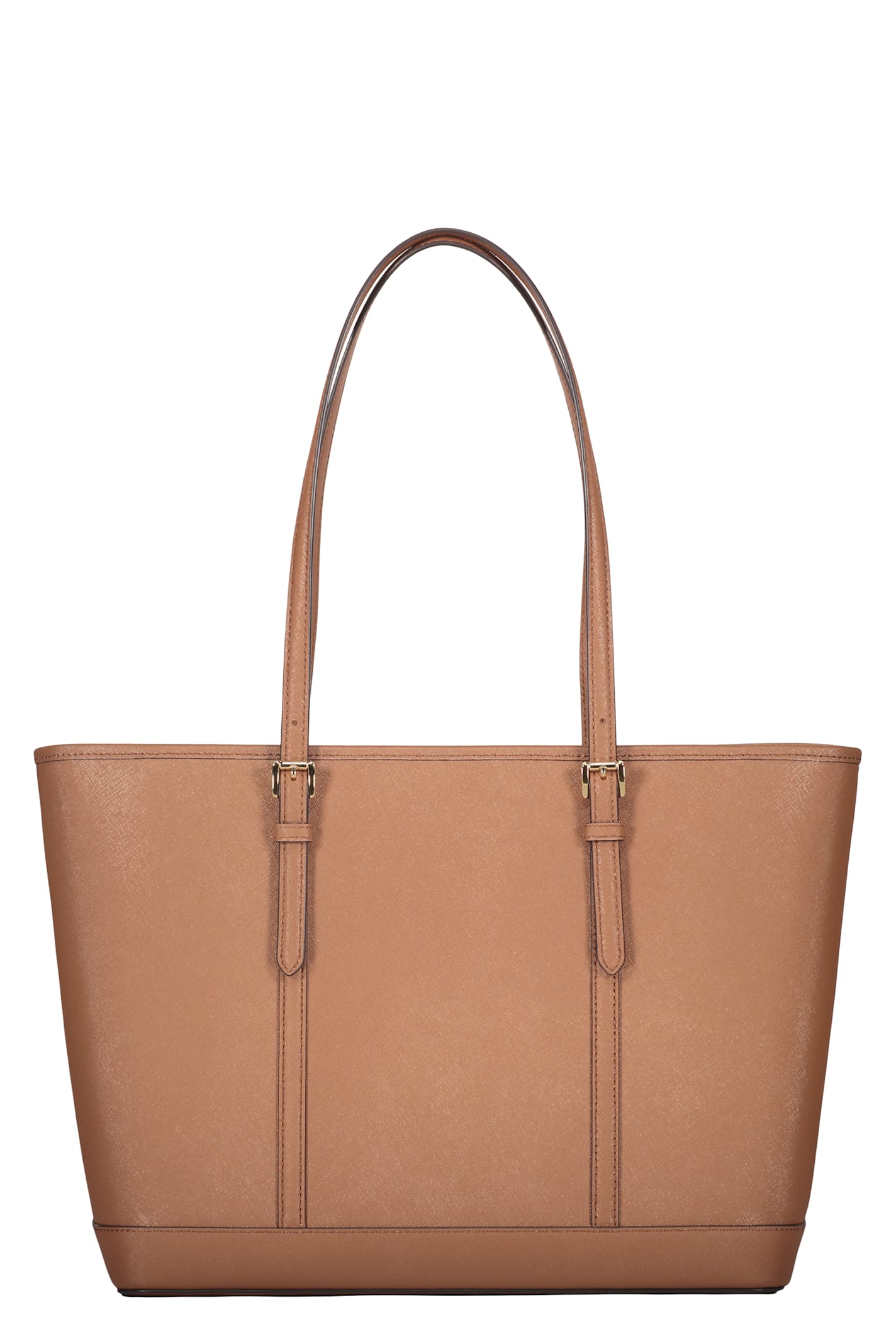 Michael Kors Leather Tote In Brown