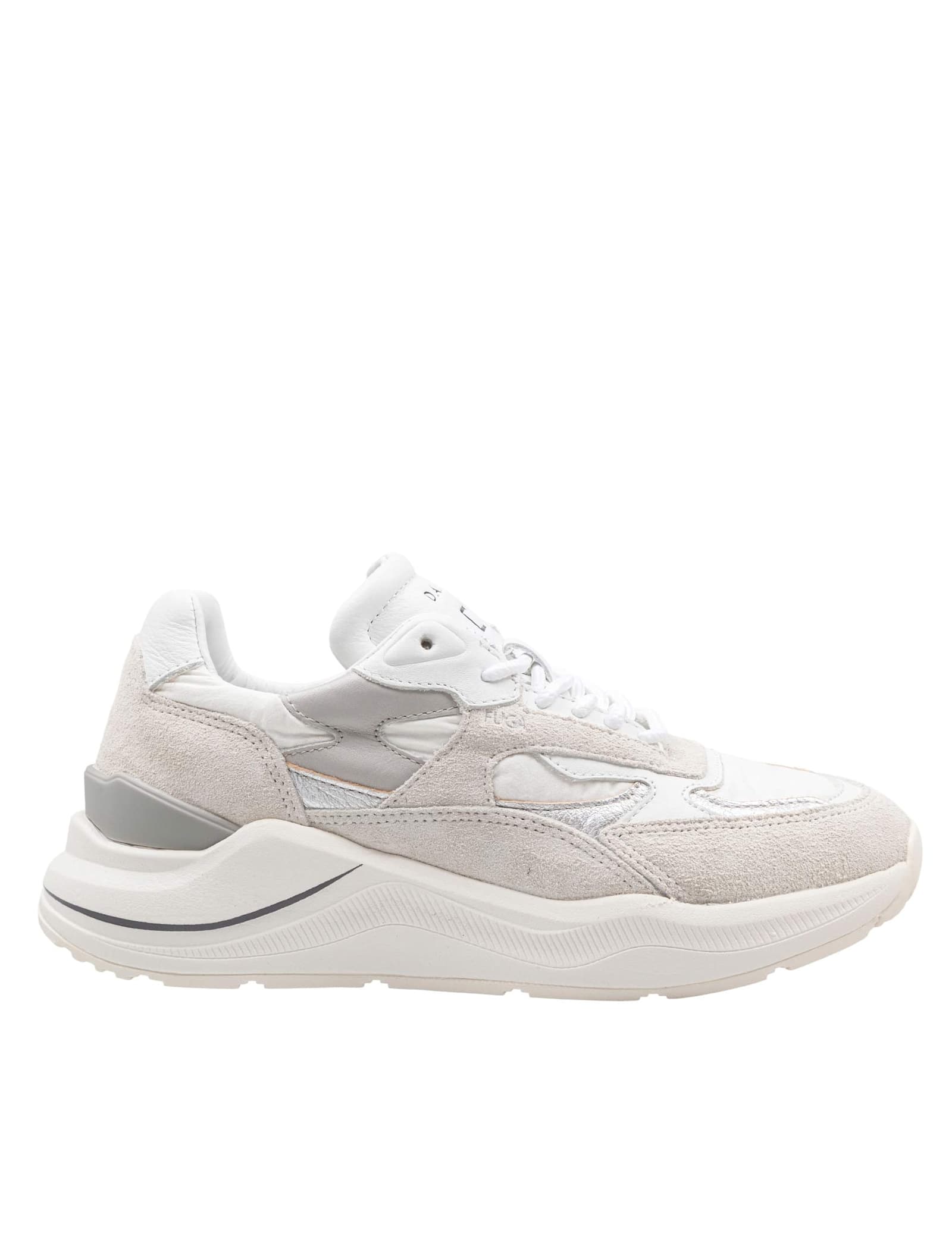 Date D.a.t.e. Nylon And Suede Running Sneakers In White
