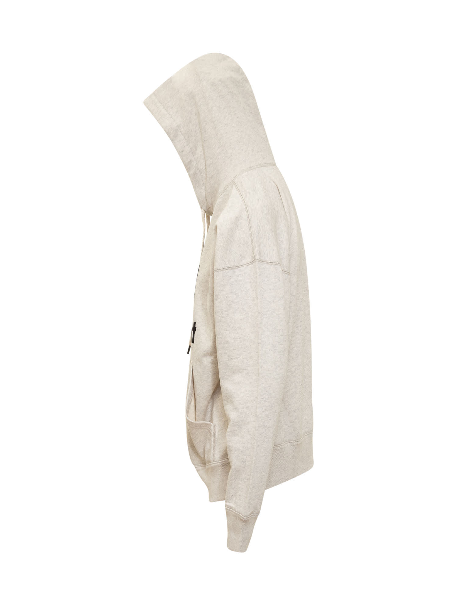 Isabel Marant Étoile Isabel Marant Etoile Women Melange Ivory Cotton Blend Mansel Sweatshirt In Brown