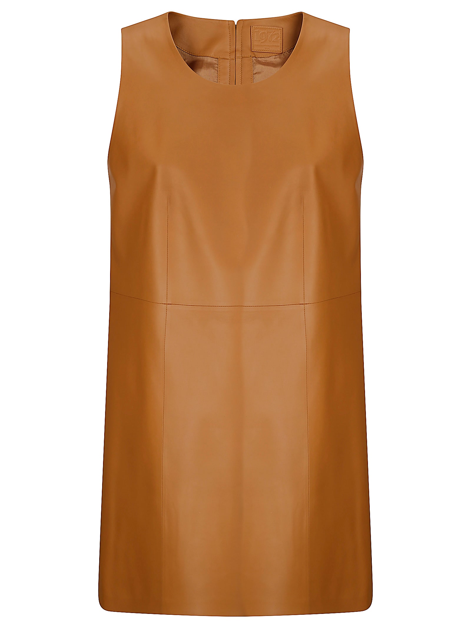 Leather Mini A-line Dress