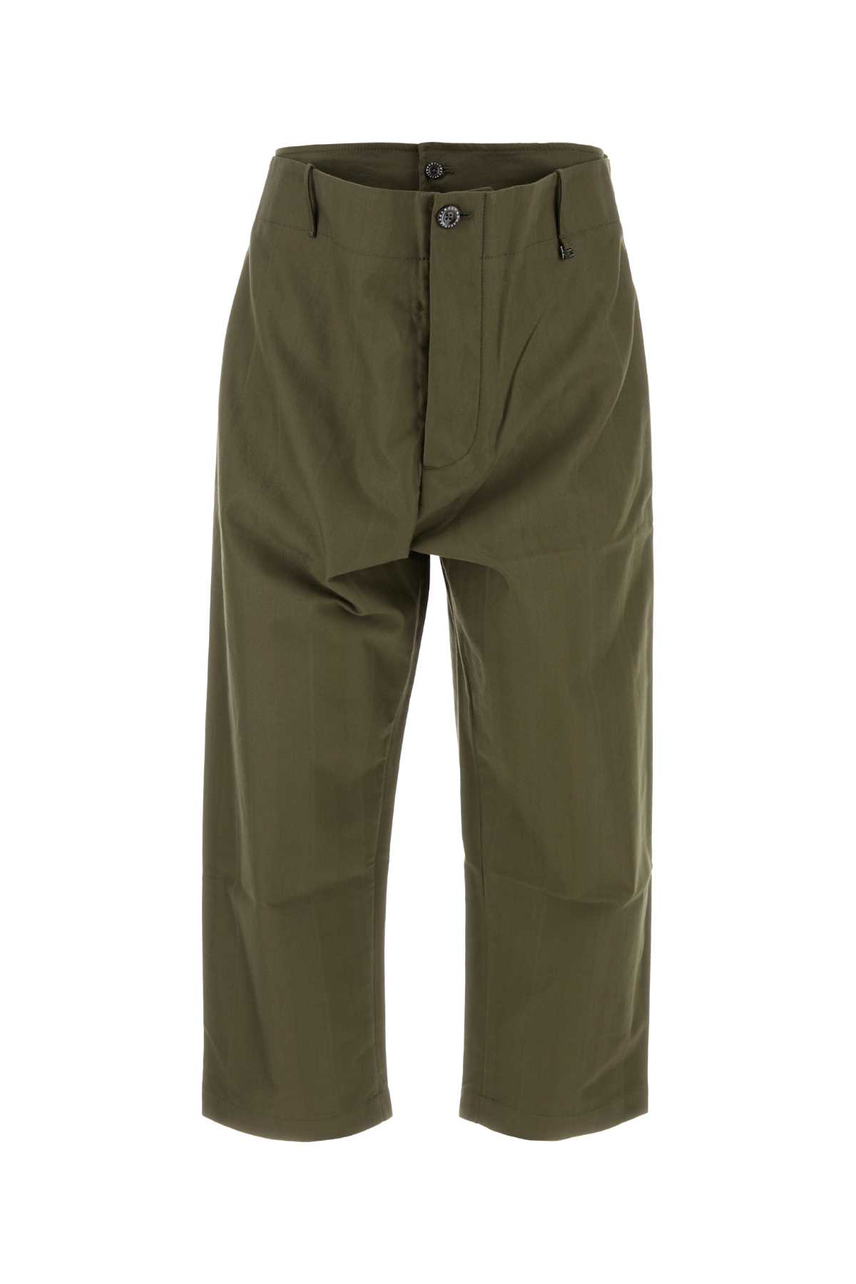 Shop Vivienne Westwood Green Cotton Alien Pant