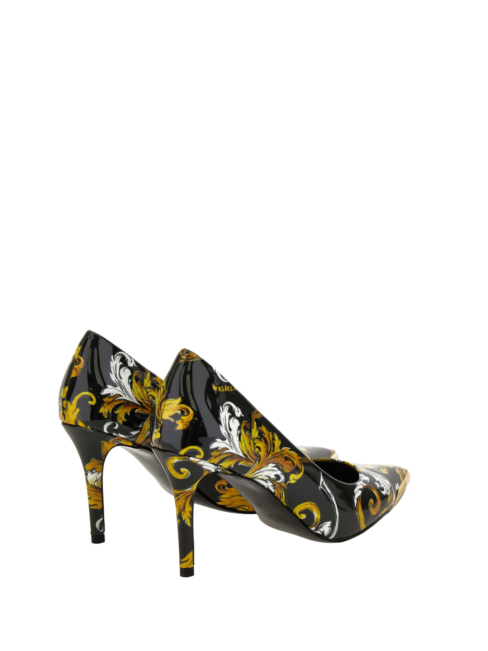 Shop Versace Jeans Couture Décolleté In Black