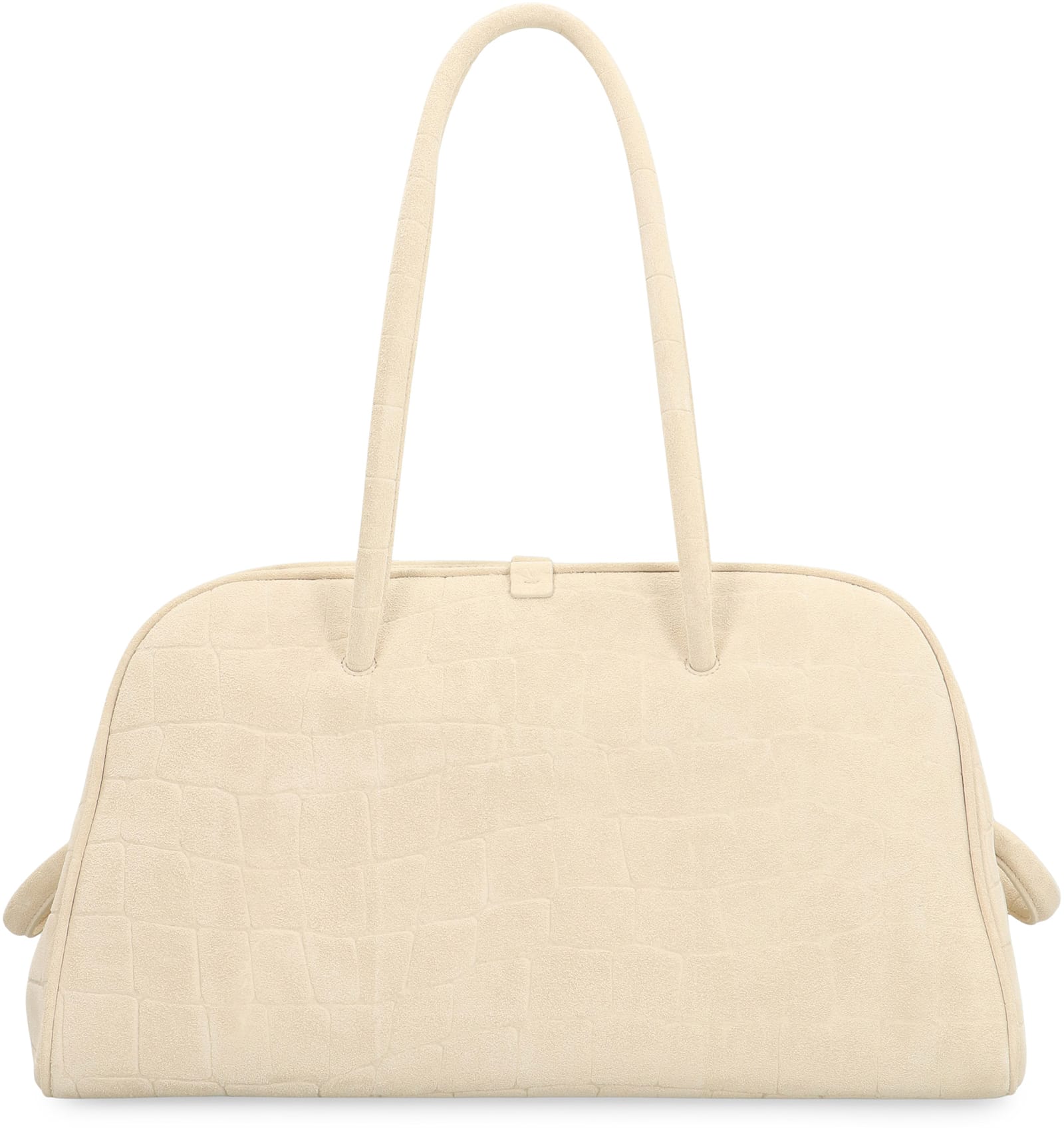 Jacquemus Borsa Le Turismo In Suede Leather In White