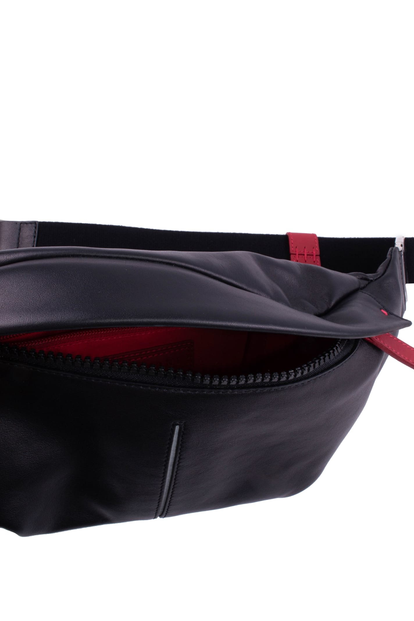 Shop Orciani Leather Pouch In Black