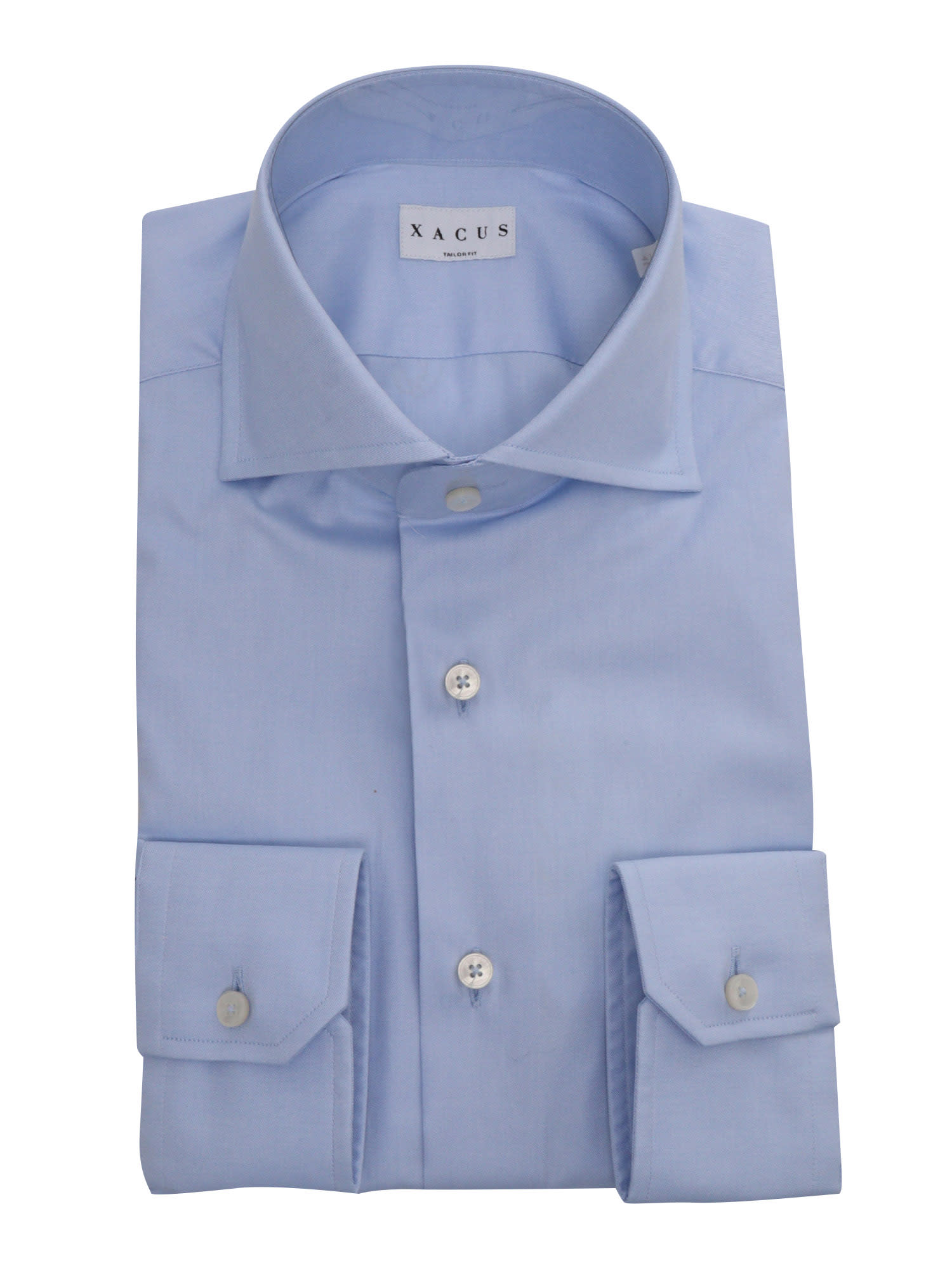 Xacus Light Blu Shirt With Pockets In Multicolor