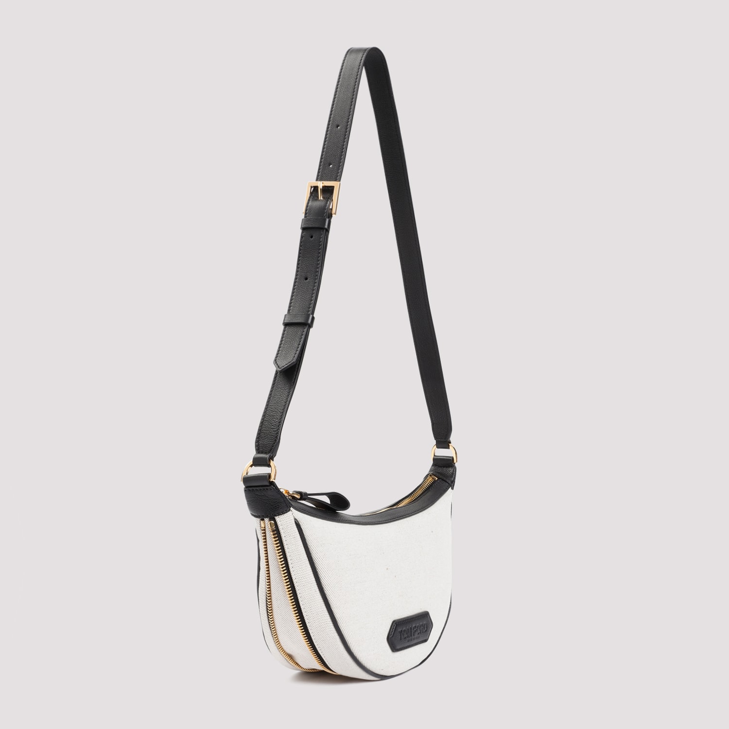 Shop Tom Ford Messenger Shoulder Strap In Rope Black