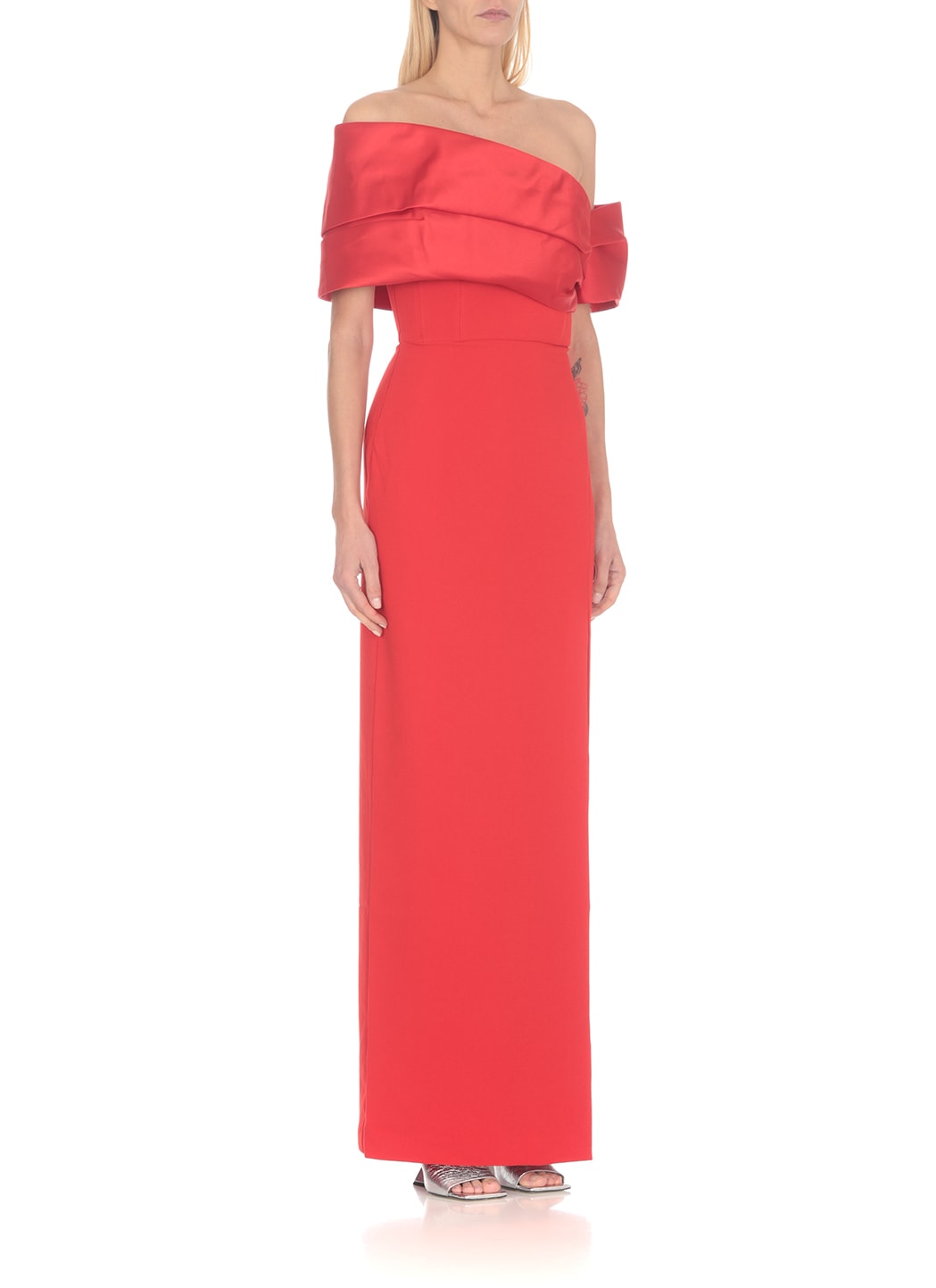 Solace London Alexis Maxi Dress In Red