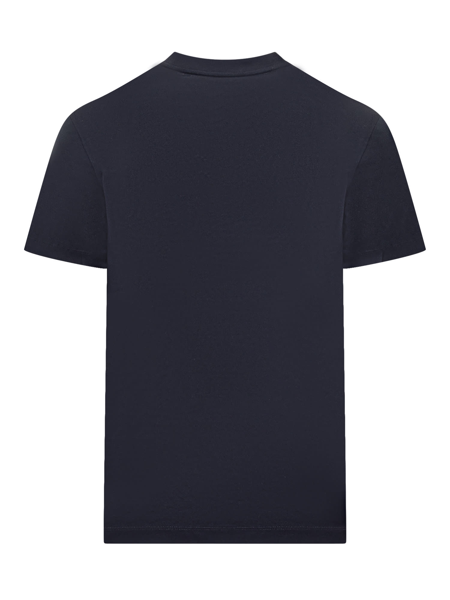 Shop Versace T-shirt In Navy Blue (blue)