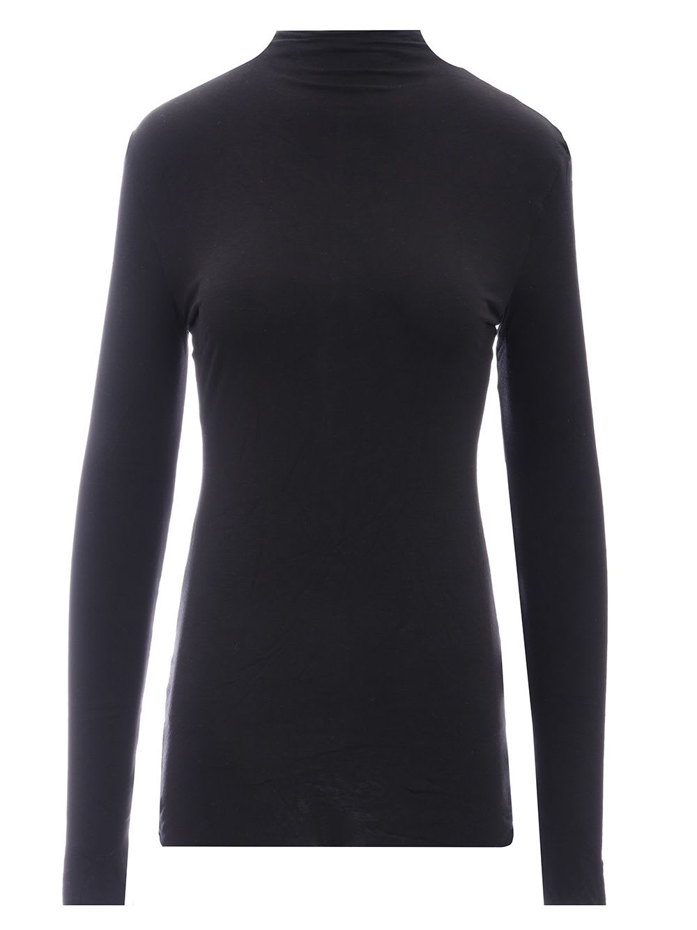 Khaite Rolina Long Sleeve Top In Black