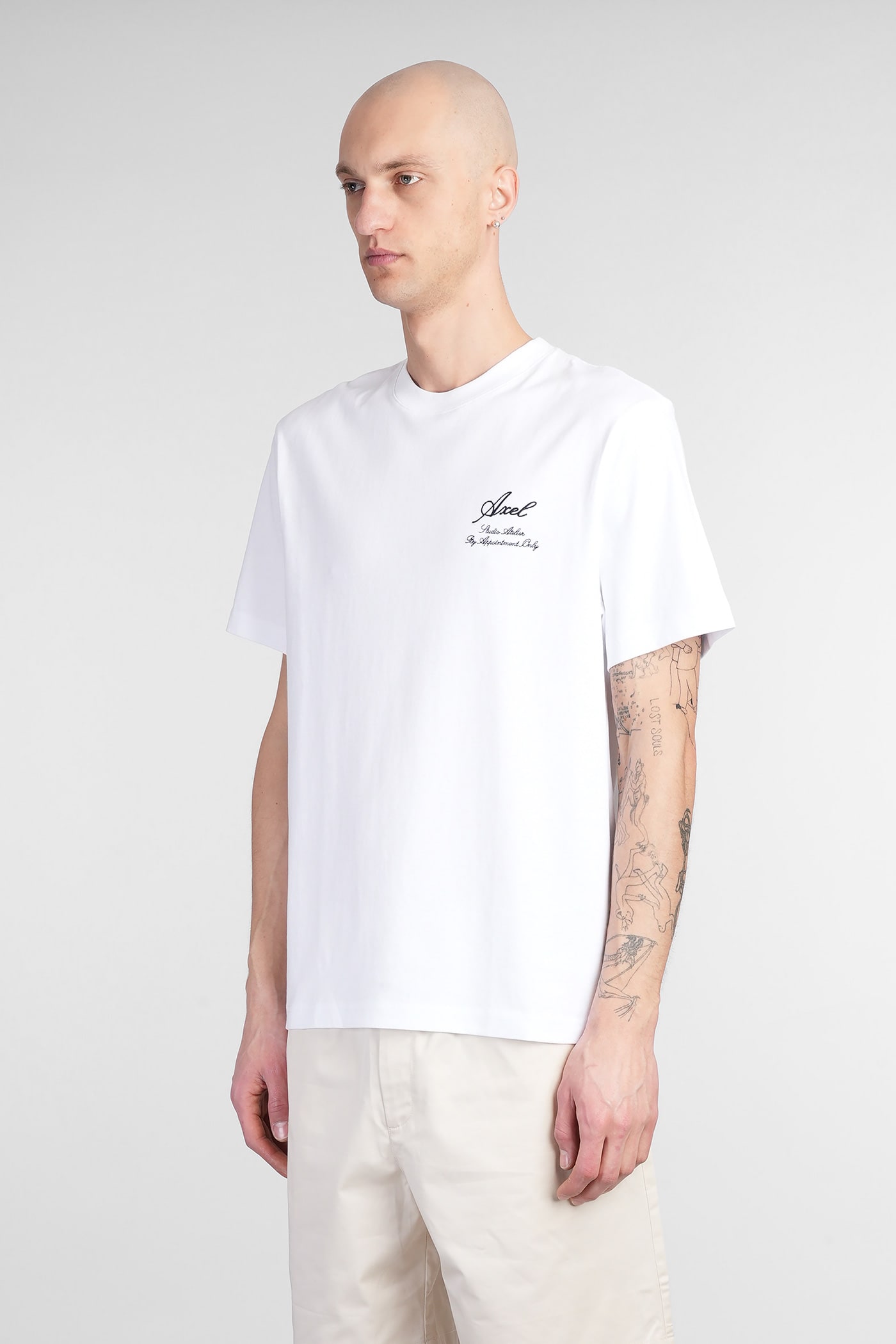 Axel Arigato Atelier T-shirt T-shirt In White Cotton