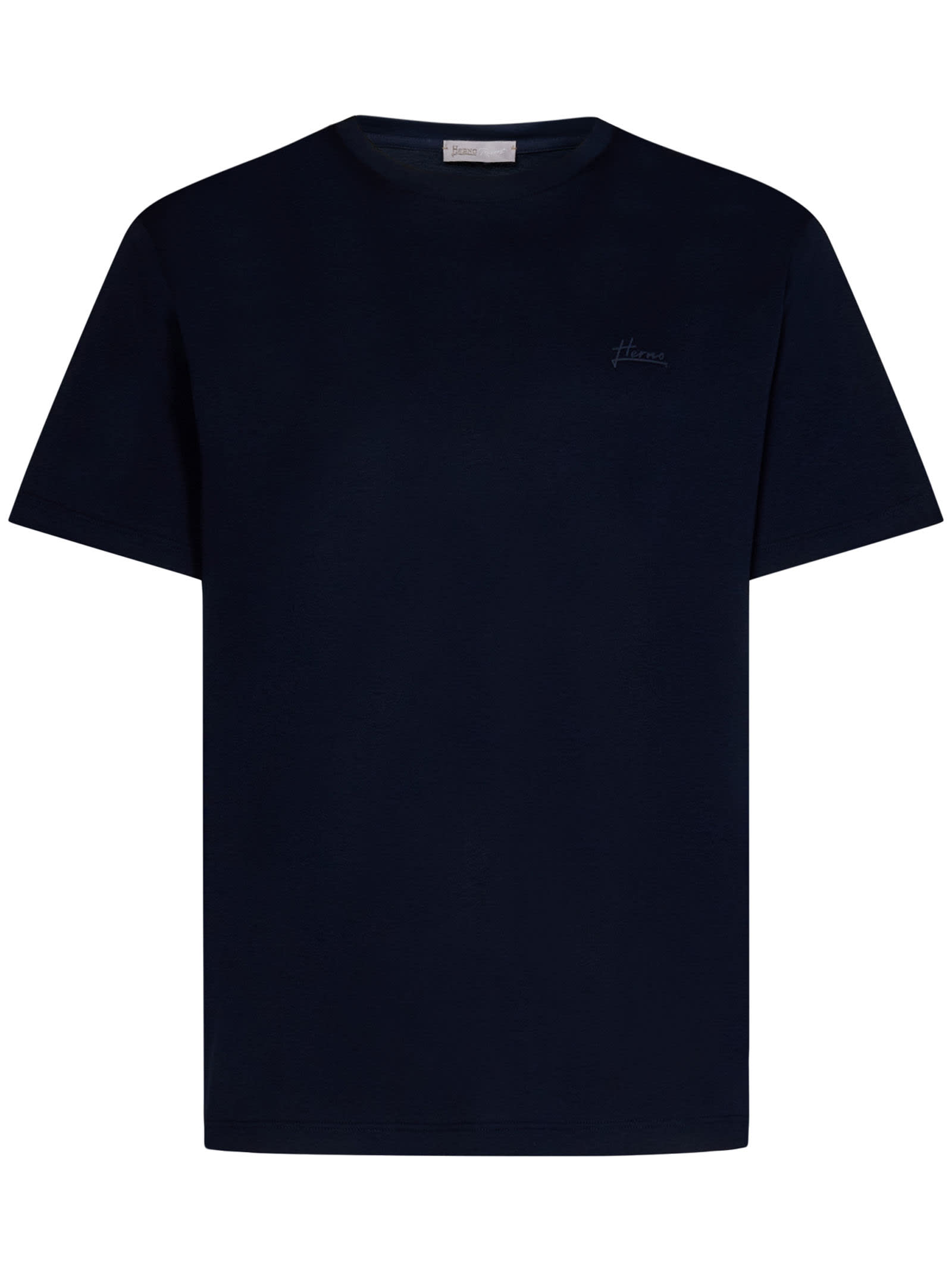 Shop Herno Resort T-shirt In Blue Navy