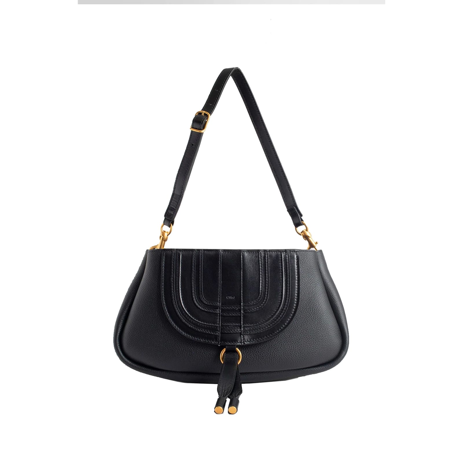 Chloé Saddle Marcie Mini Bag In Black
