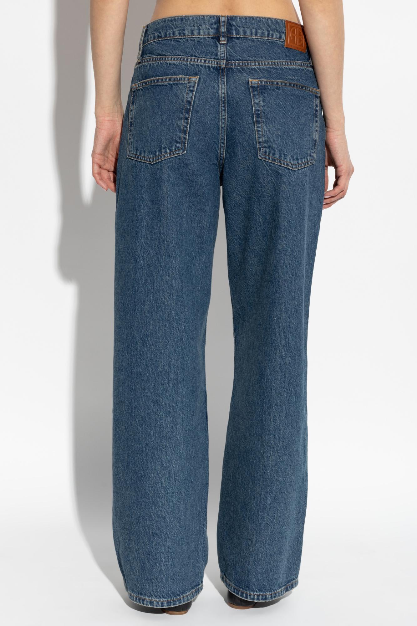 Shop Anine Bing Jeans Manon In Blue