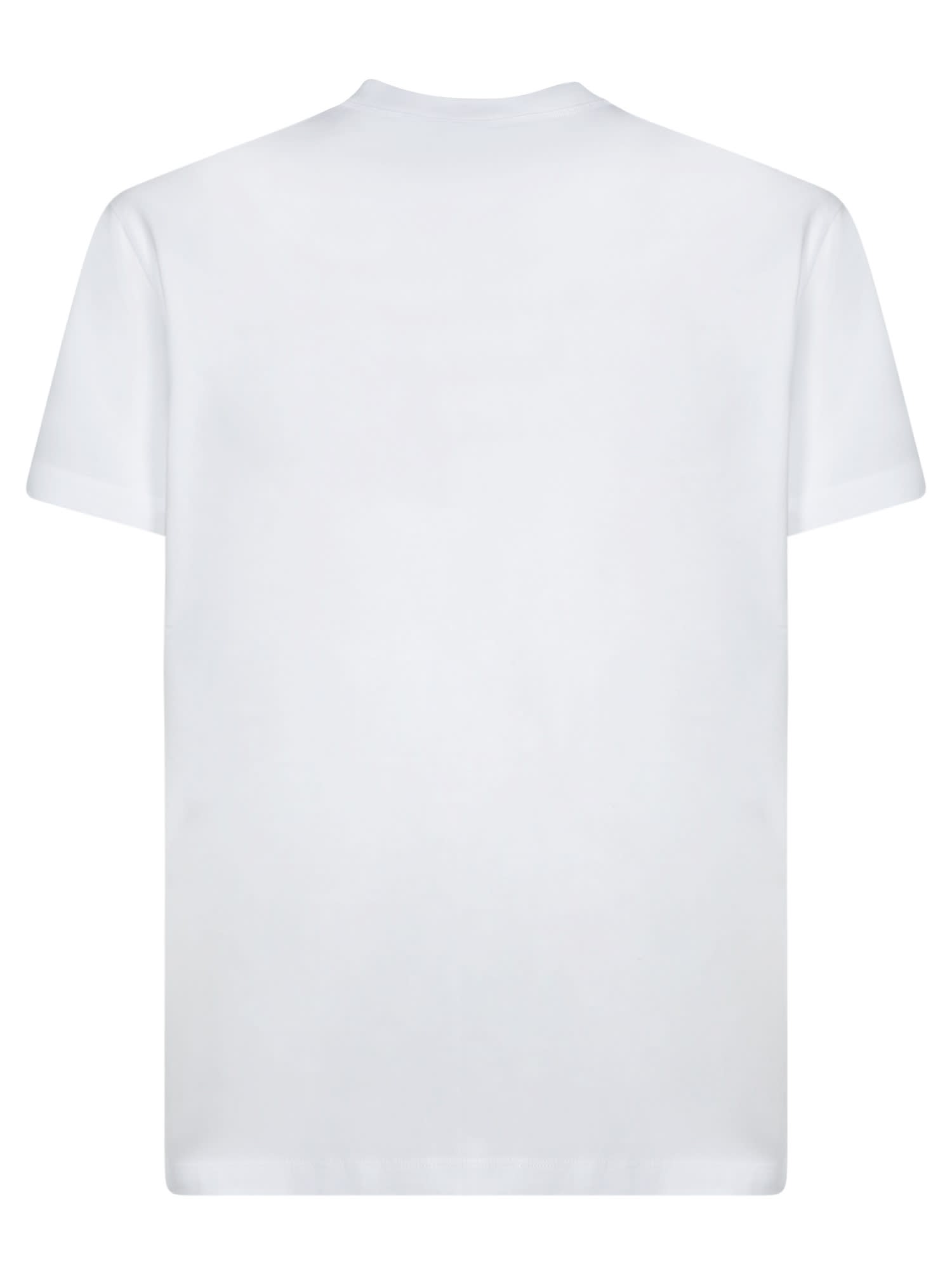 Shop Dsquared2 Logo Paill White T-shirt